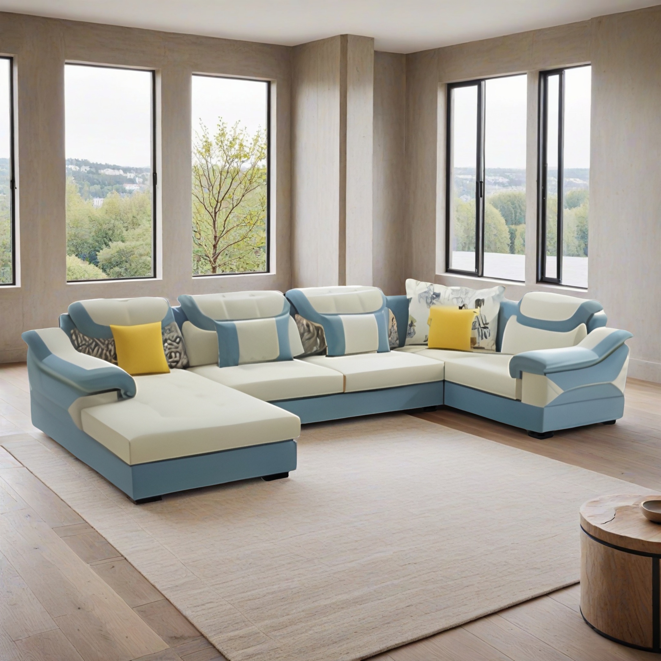 Wohnlandschaft Sofa U-Form Mumbai 