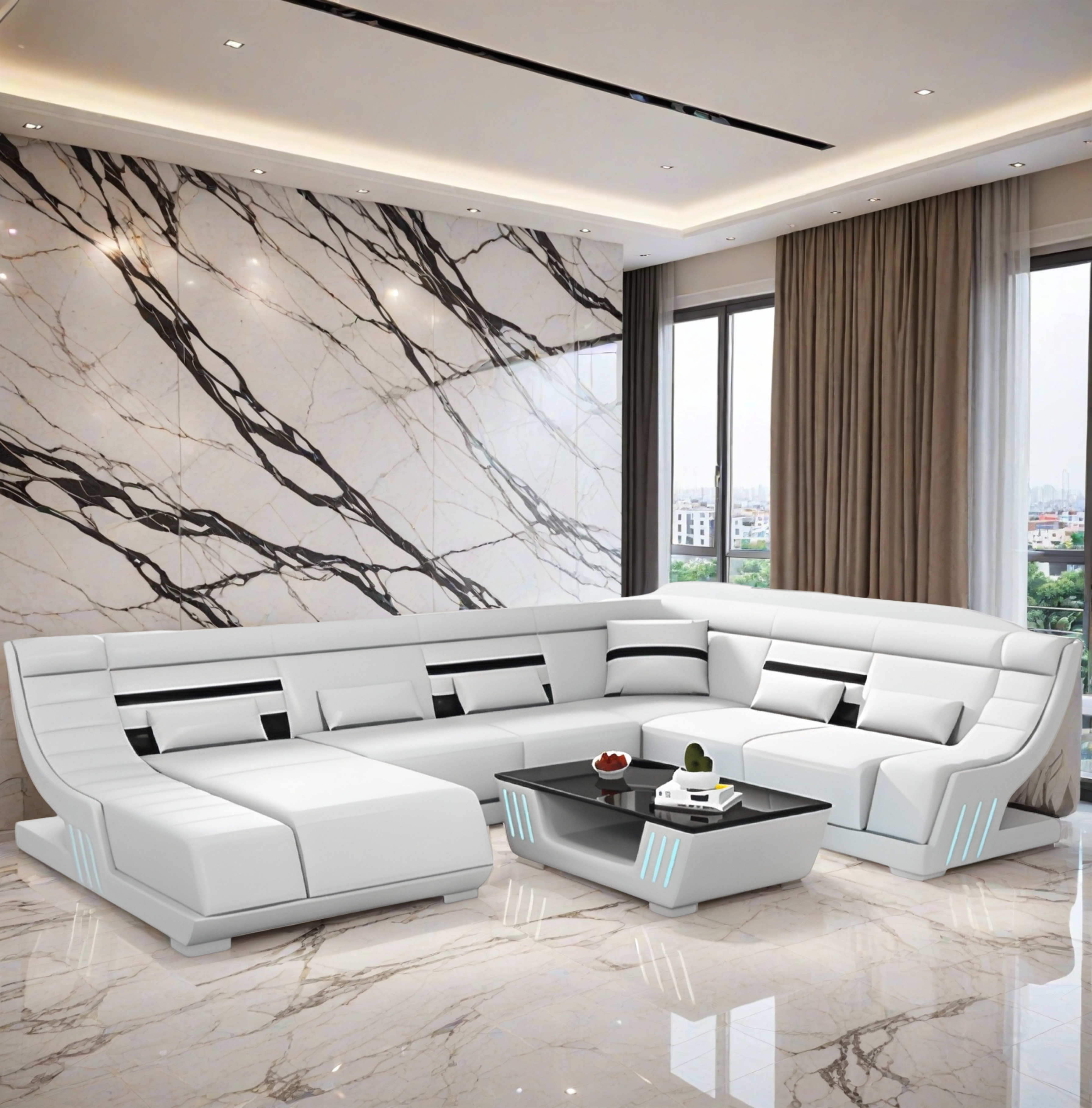  Sofa Osaka -Wohnlandschaft U-form