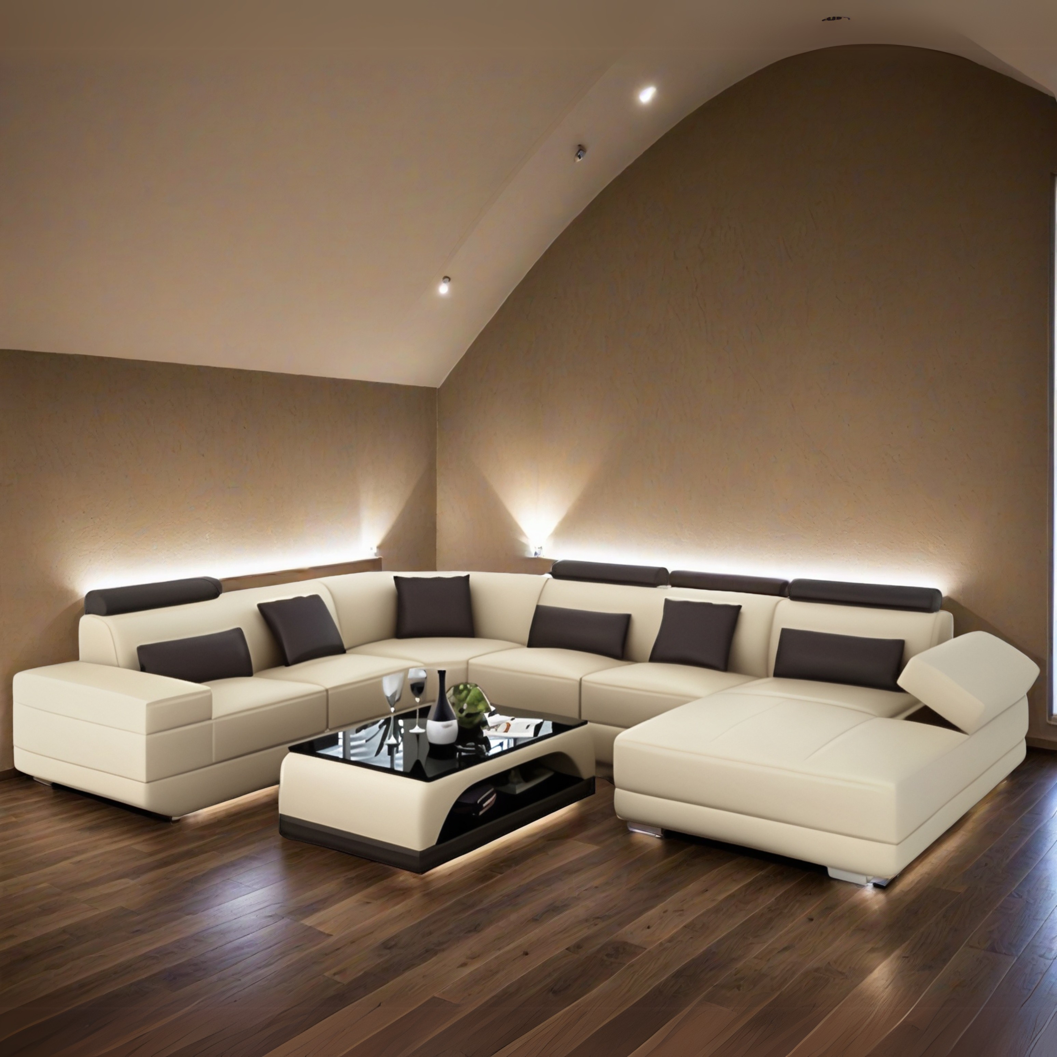 Sofa Bochum - Wohnlandschaft U-form