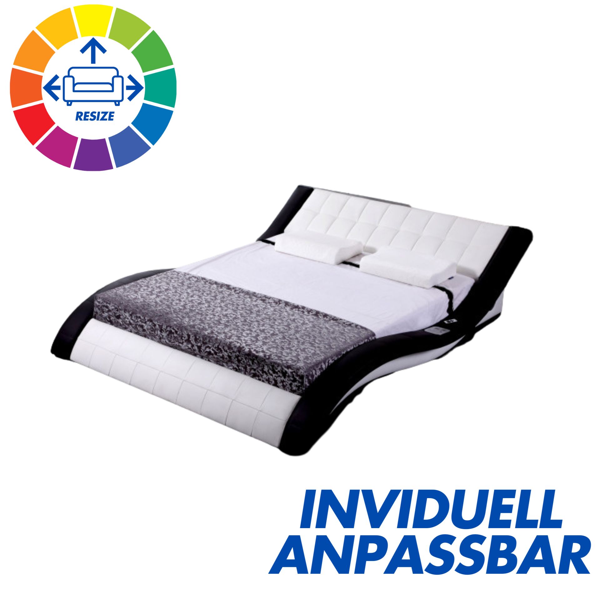 LED Doppelbett Leeds 