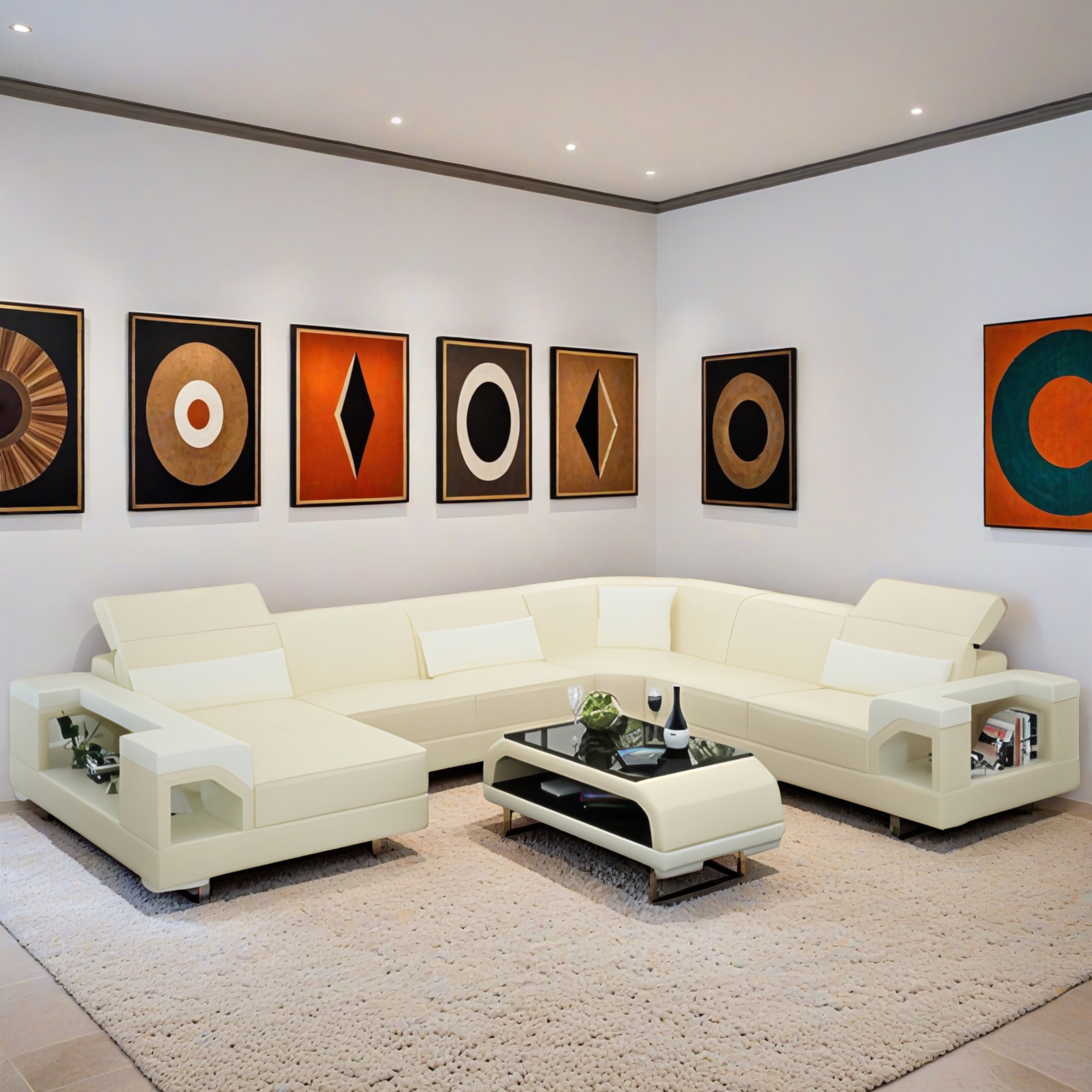 Sofa München - Wohnlandschaft U-form