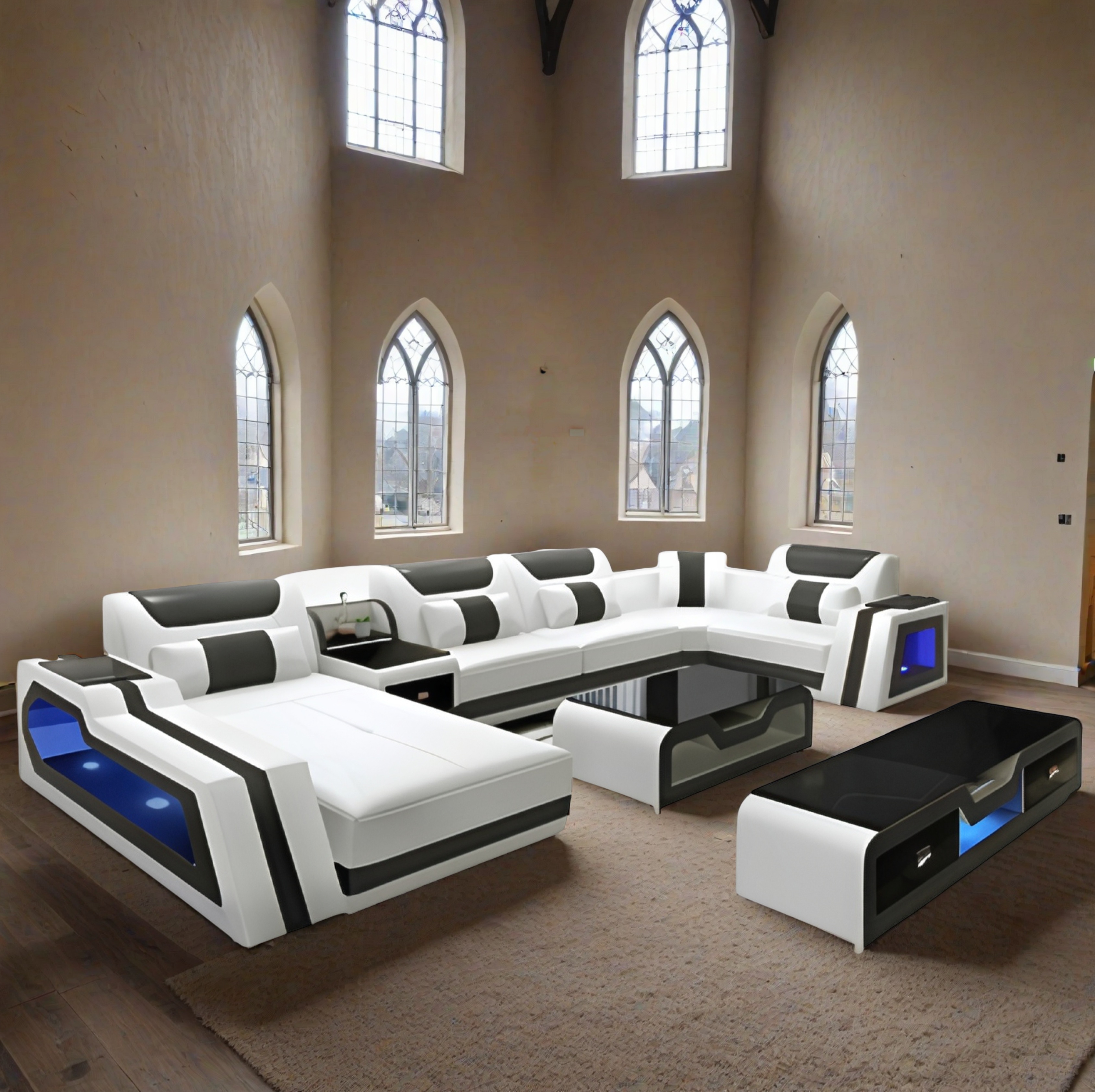 Sofa Akron -  Wohnlandschaft U-form