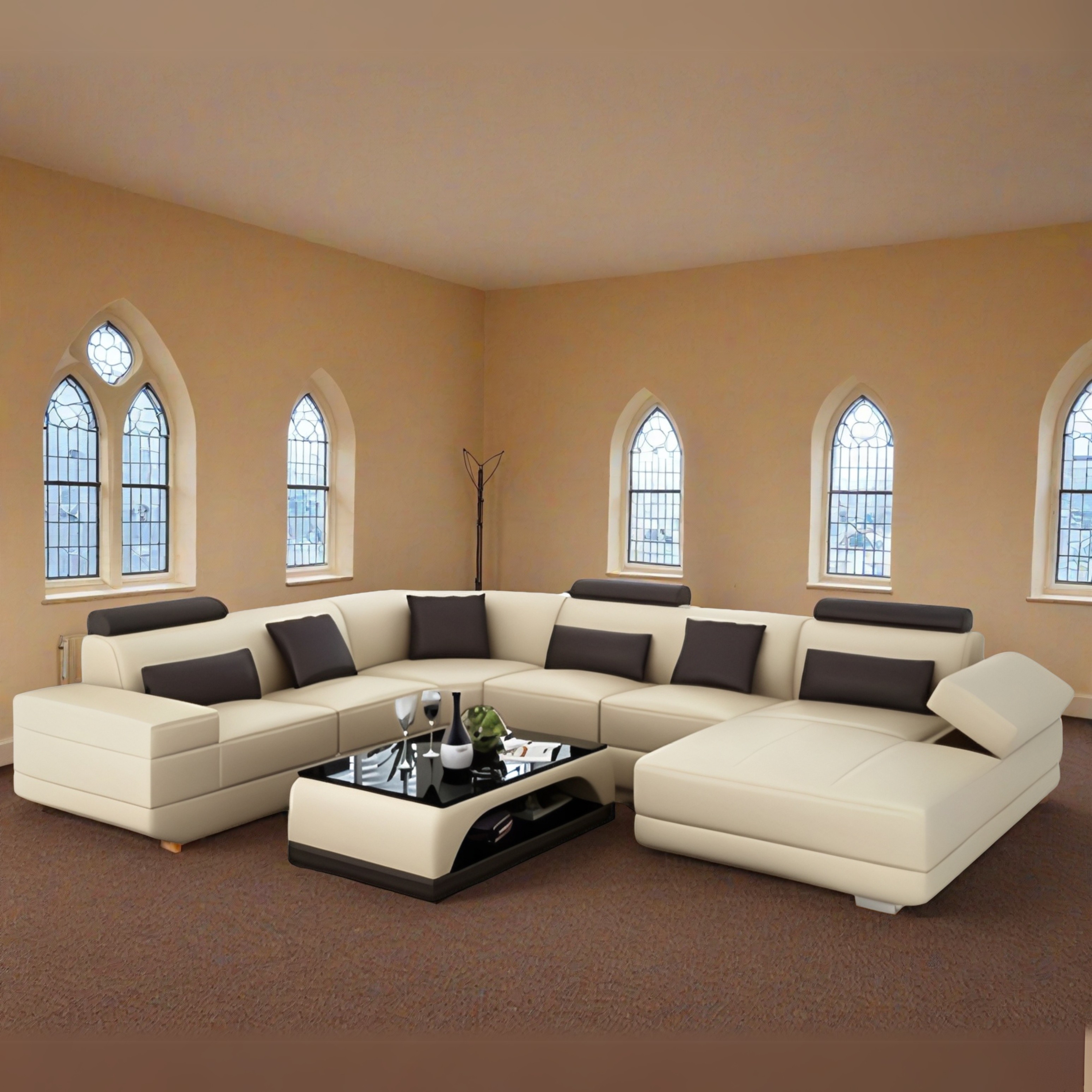 Sofa Bochum - Wohnlandschaft U-form