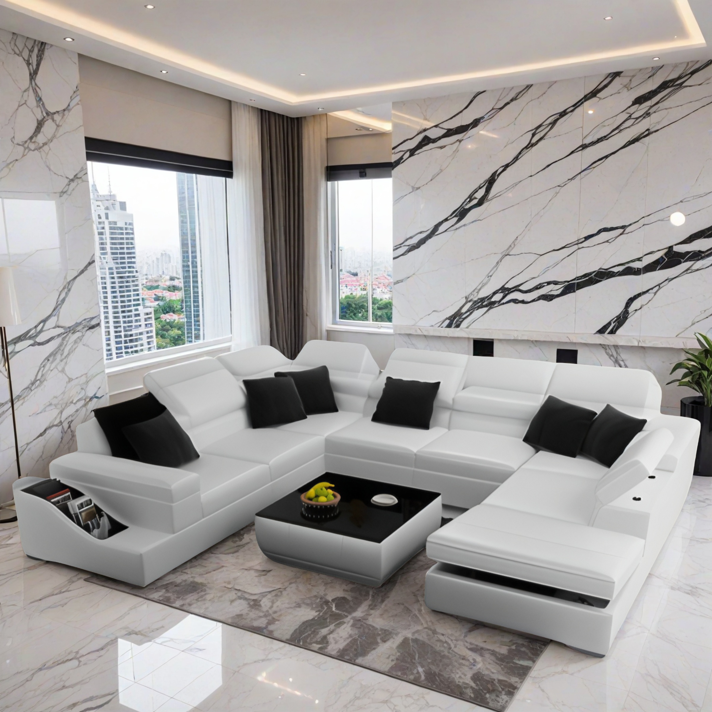 Sofa Oberstaufen Wohnlandschaft U-form