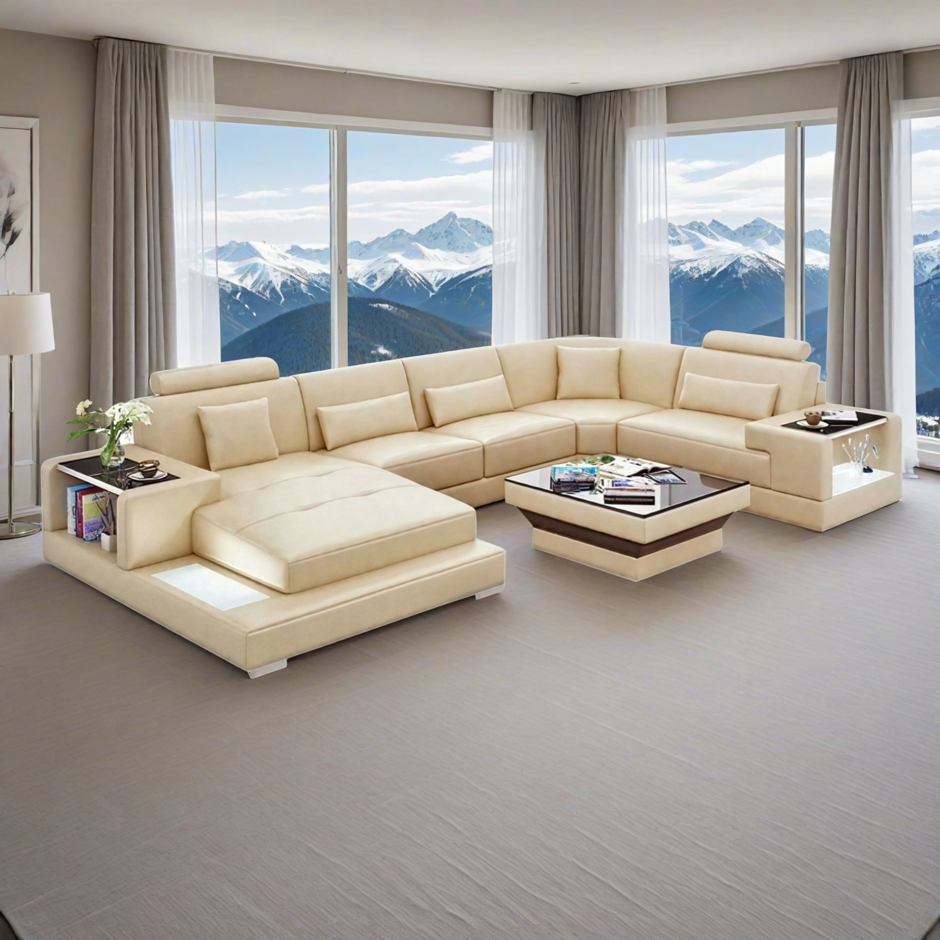 Sofa Stuttgart - Wohnlandschaft U-form