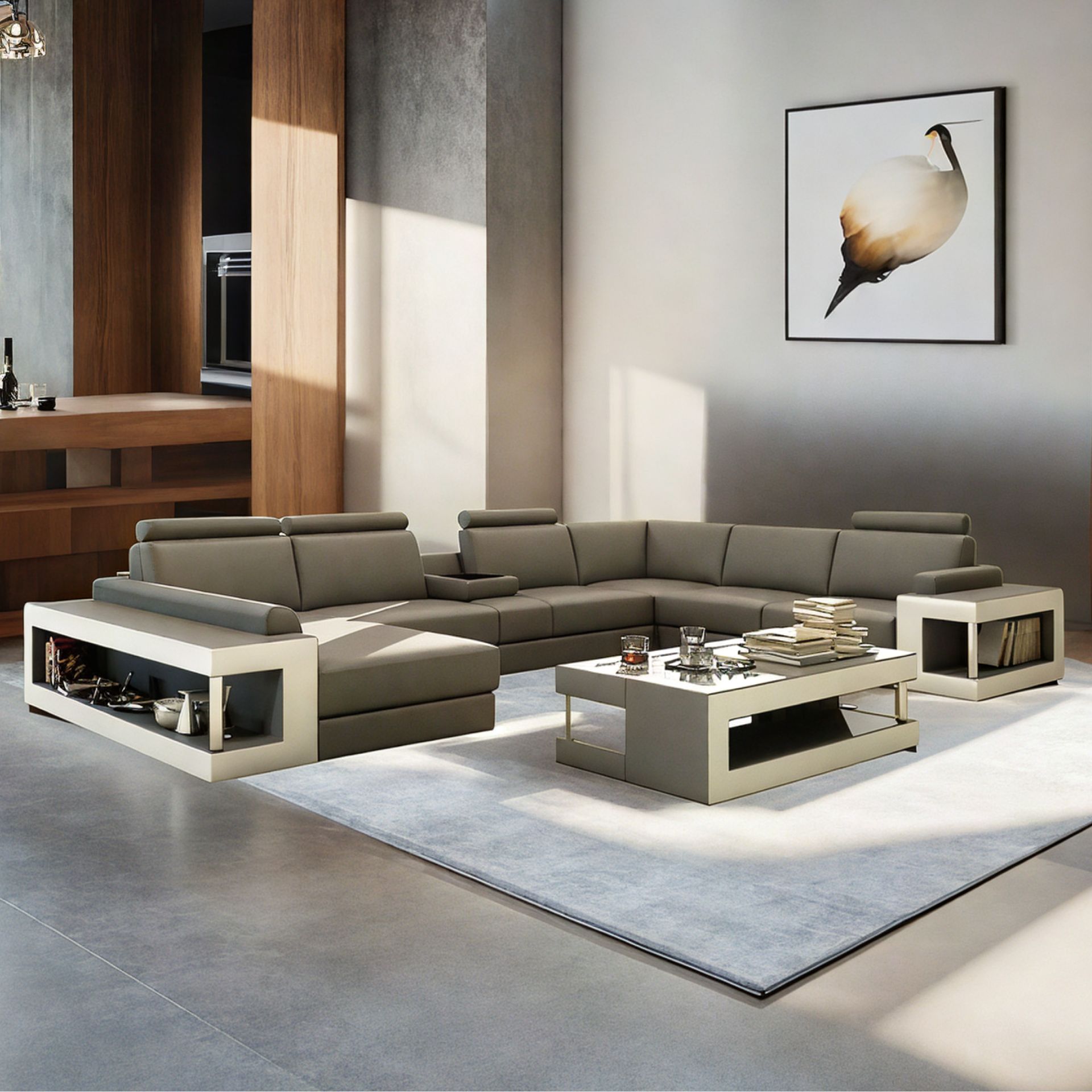 Sofa Düifferdeng - Wohnlandschaft U-form