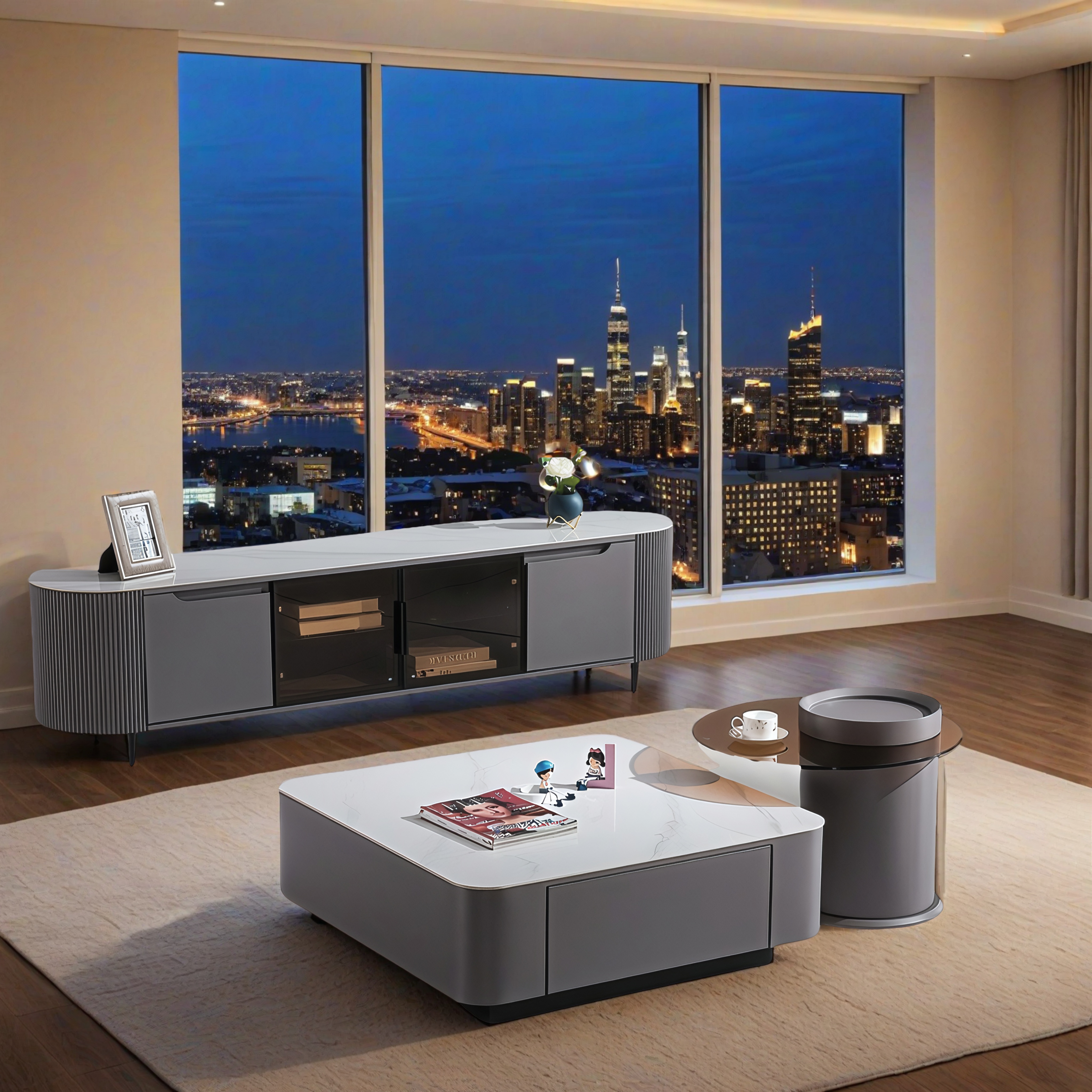 Designer Couchtisch und TV Board Gardelegen