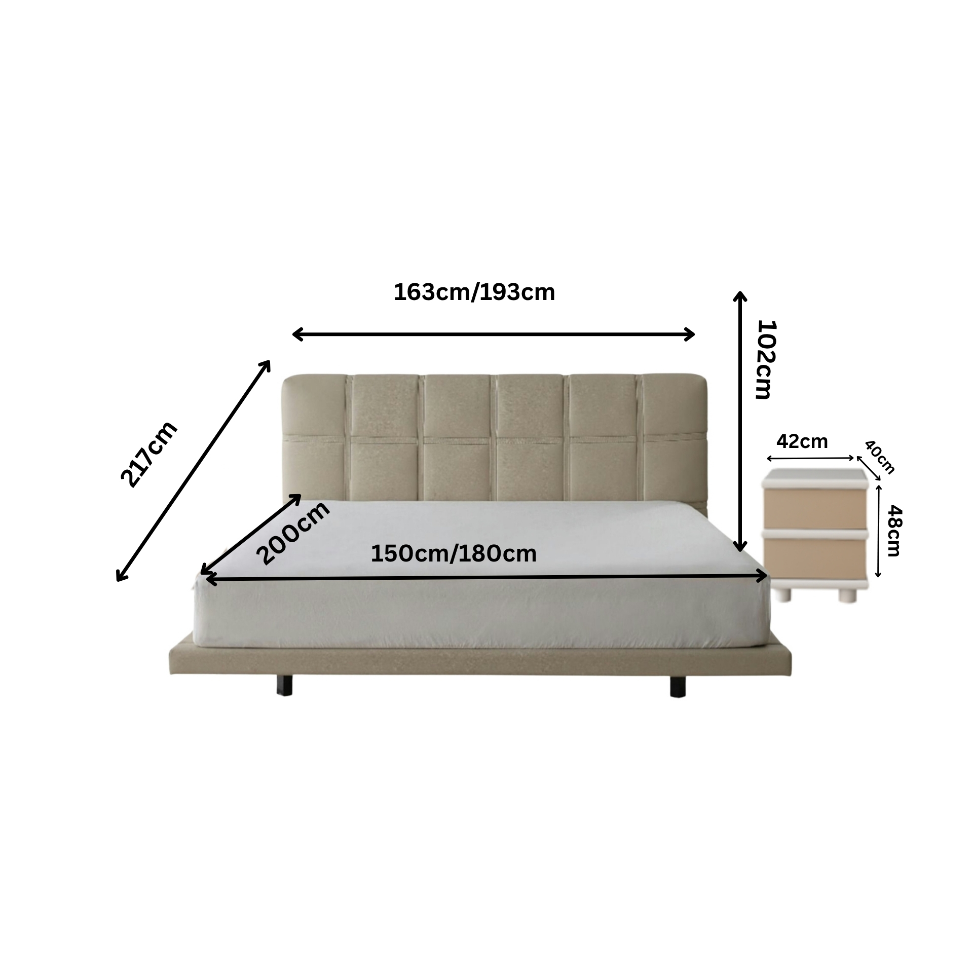 Doppelbett Tiralon Mesa