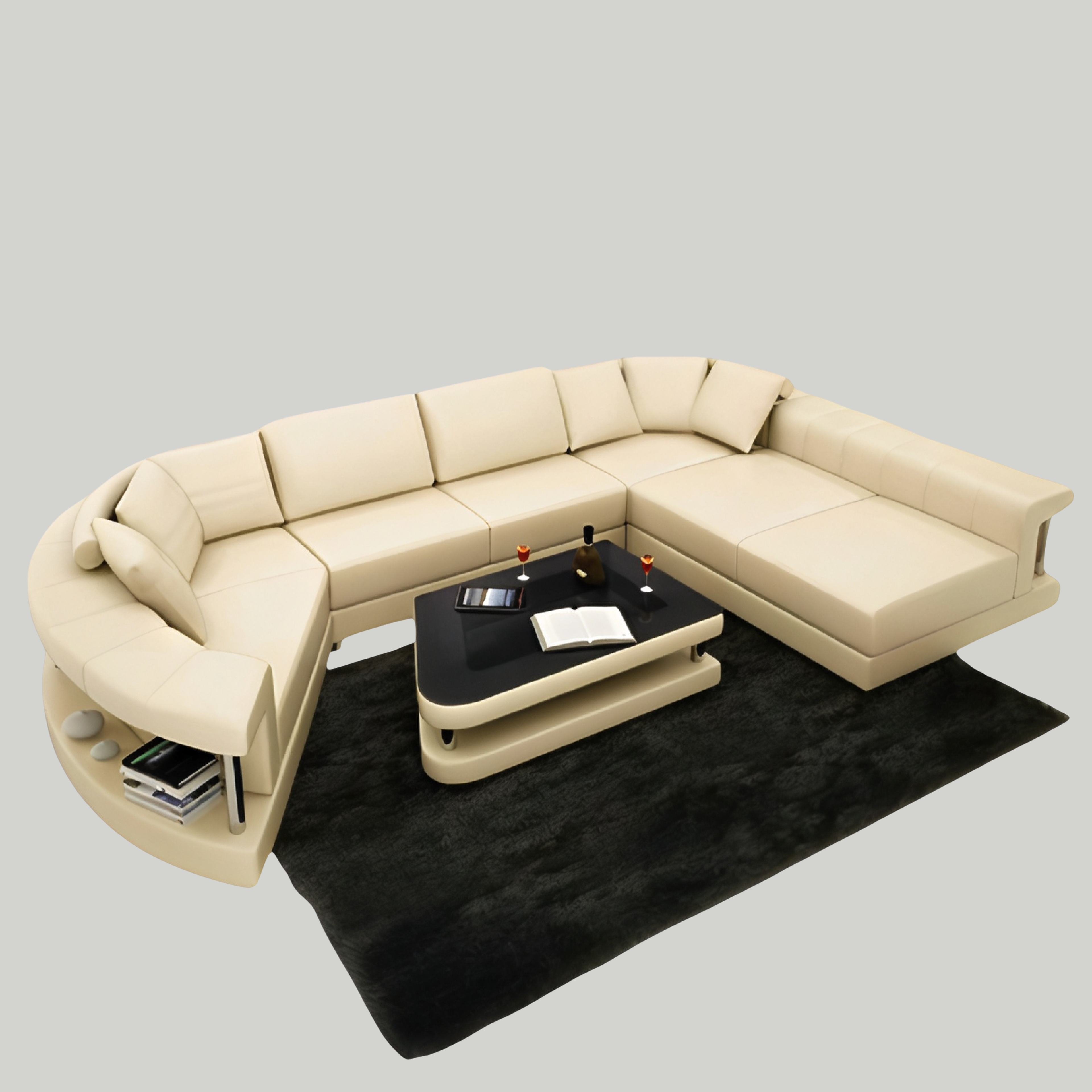 Sofa Schrobenhausen - Wohnlandschaft U-form