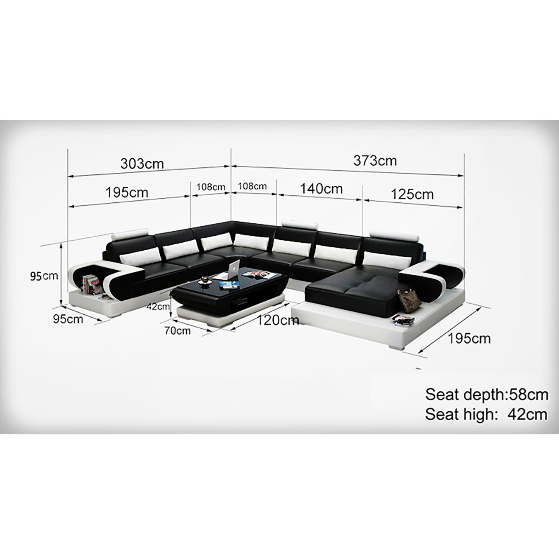 Sofa Marseille - Wohnlandschaft U-form
