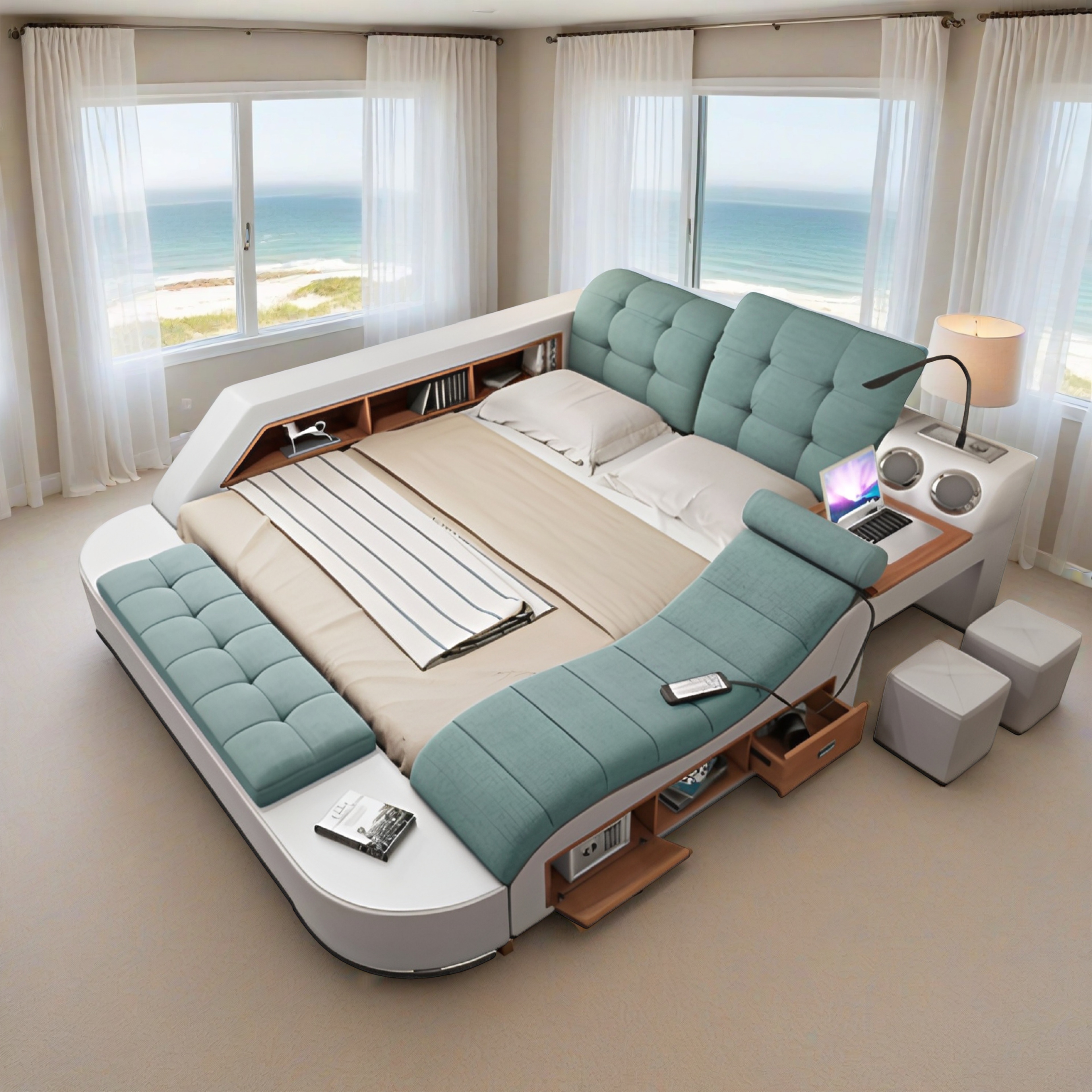 Doppelbett Grau Snowfall 