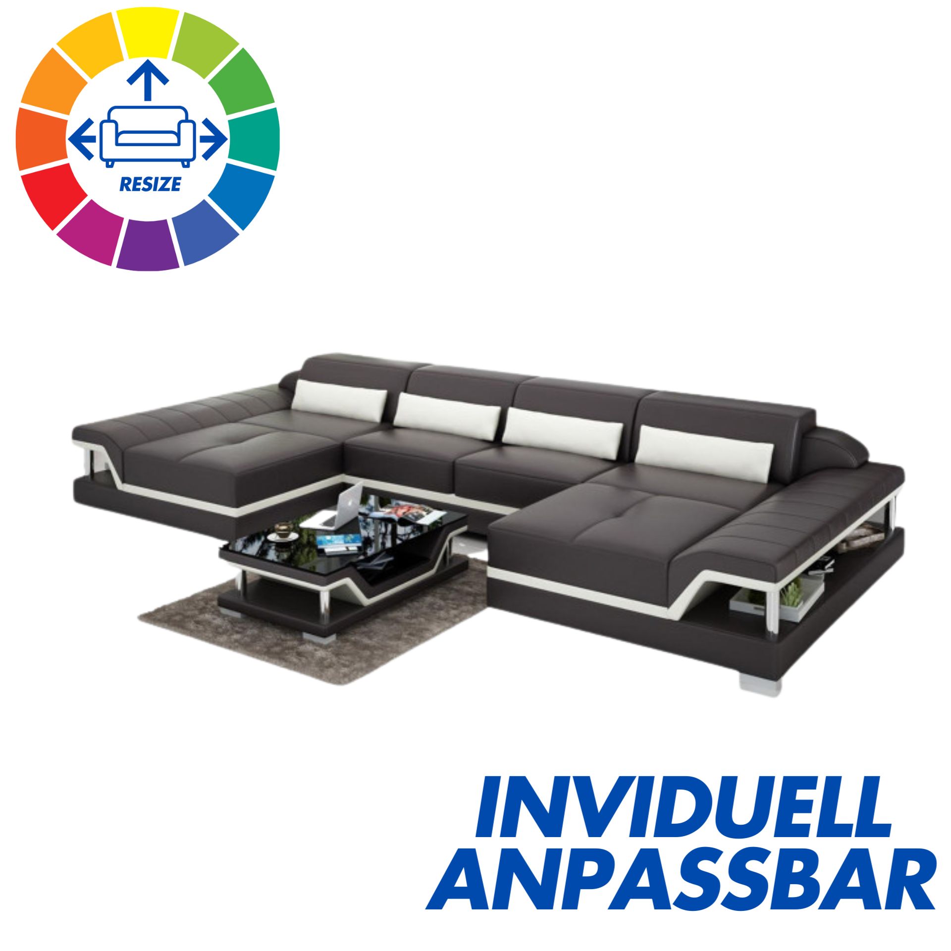 Wohnlandschaft U-Form Sofa Dresden