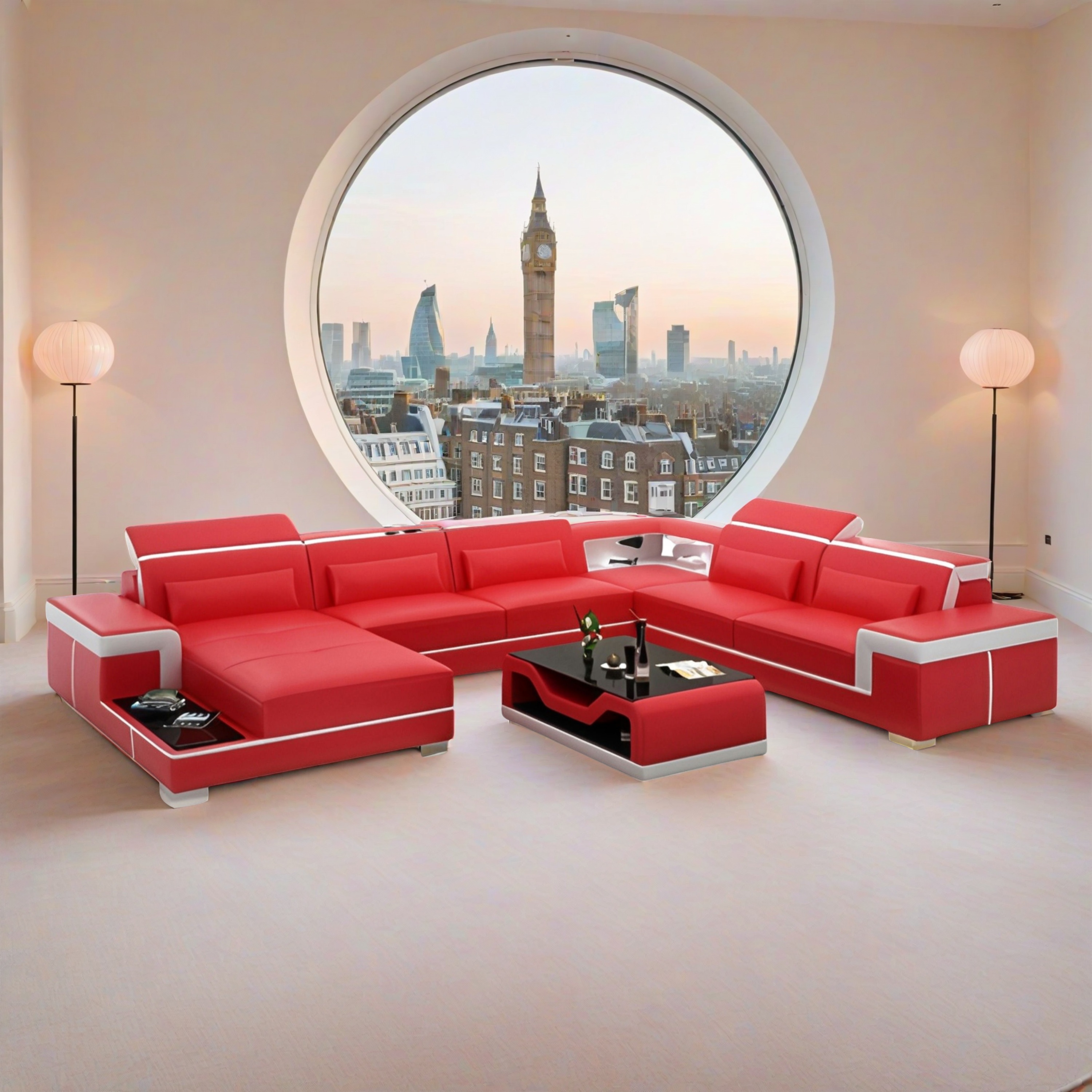 Sofa Quartier Laval -   Wohnlandschaft U-form