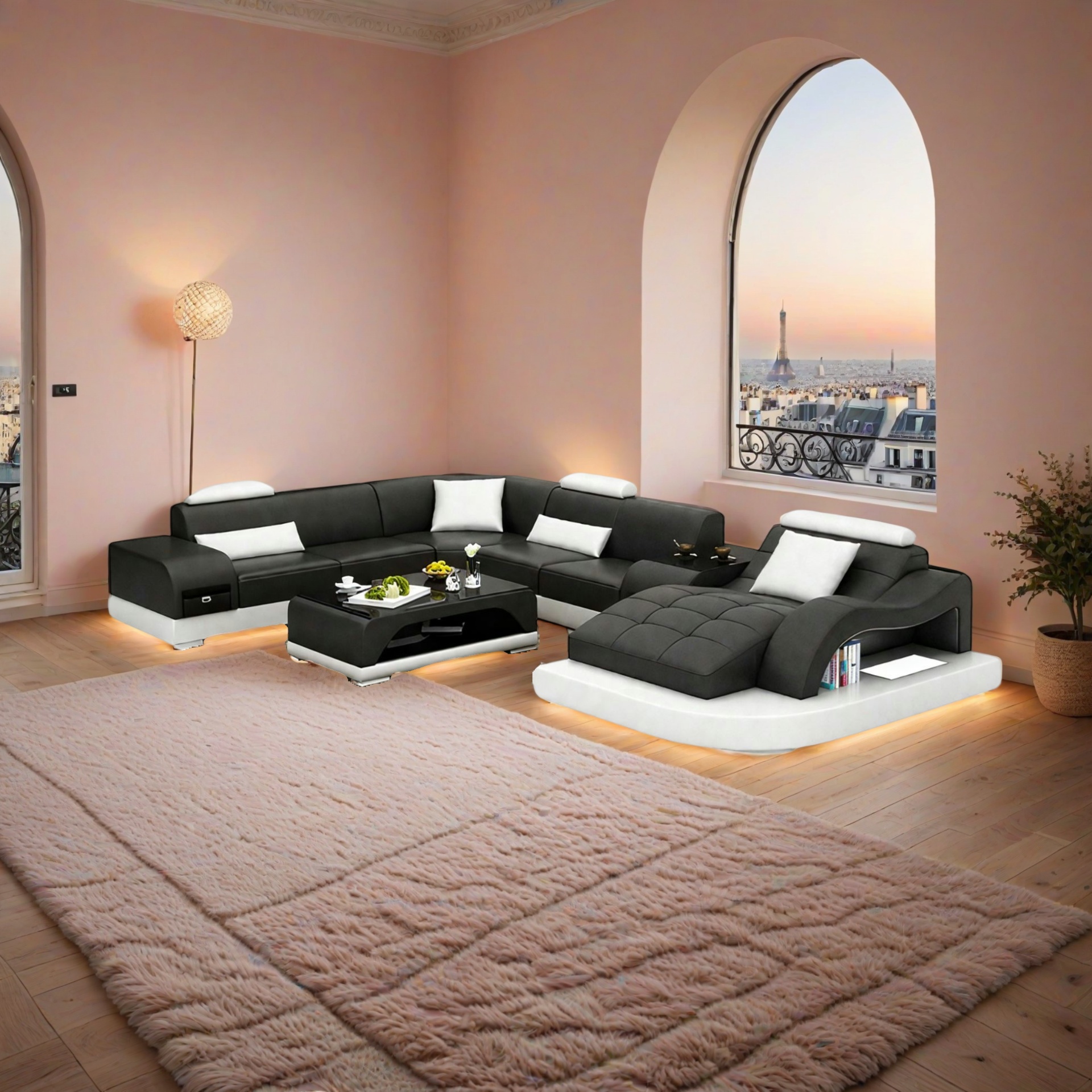 Sofa Dortmund - Wohnlandschaft U-form