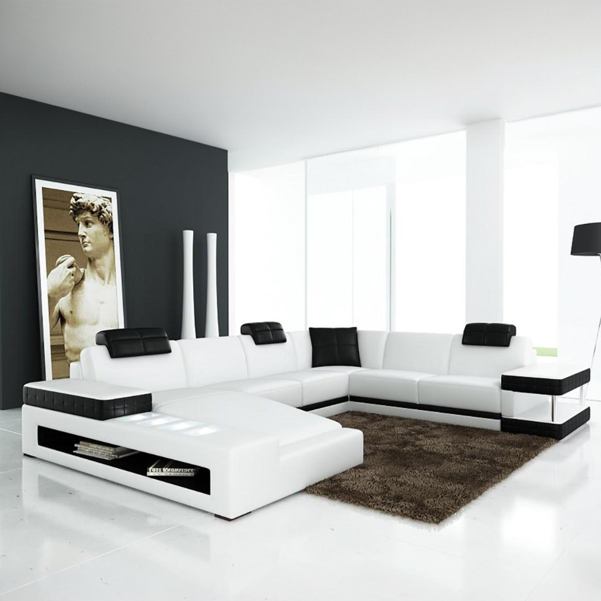 Sofa  Spalt Wohnlandschaft U-form