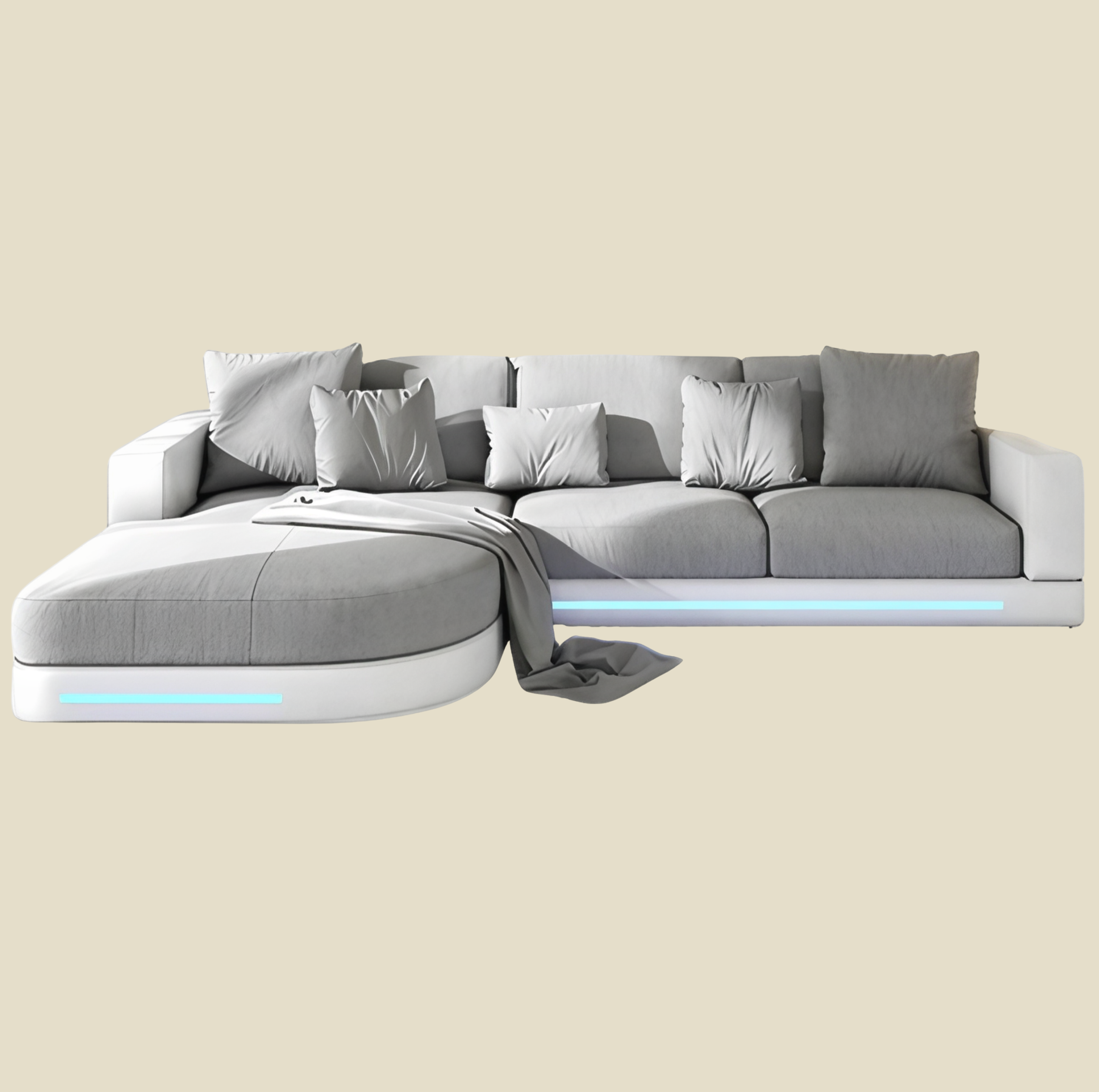 Sofa mit LED Turku - L-Form