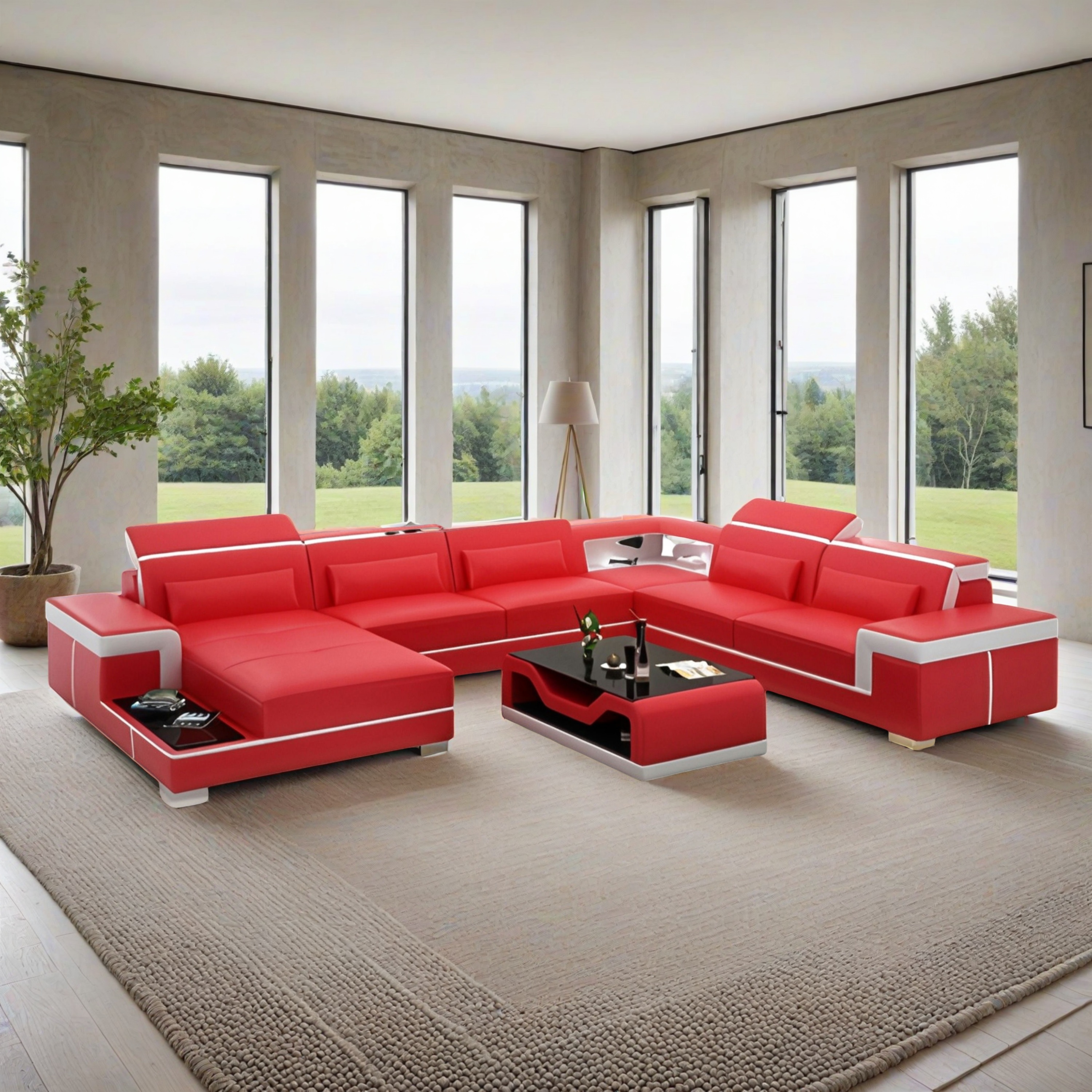 Sofa Quartier Laval -   Wohnlandschaft U-form