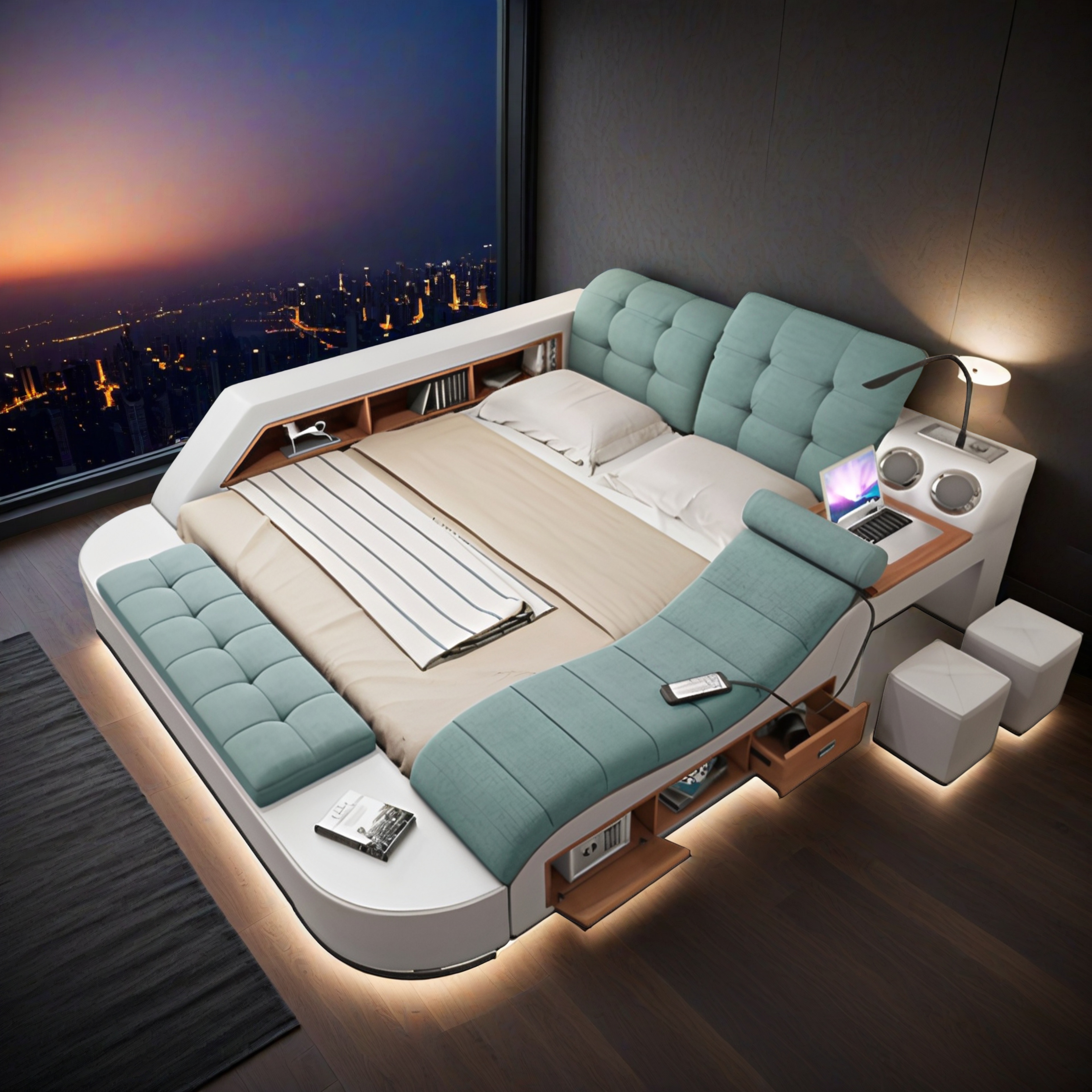 Doppelbett Grau Snowfall 