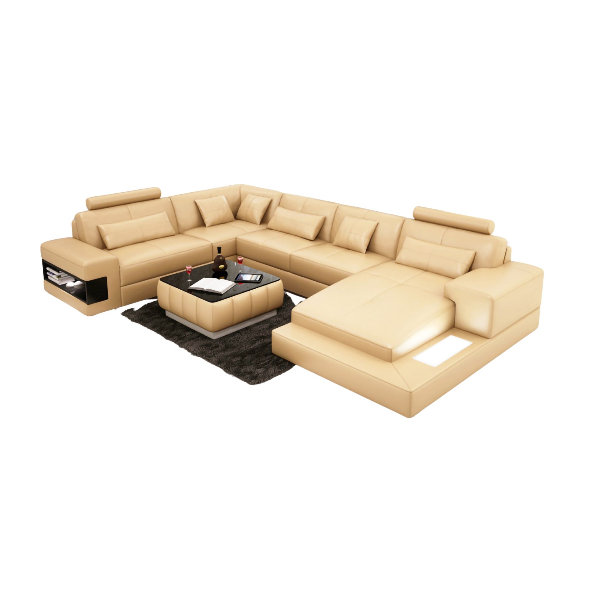 Sofa Essen - Wohnlandschaft U-Form 