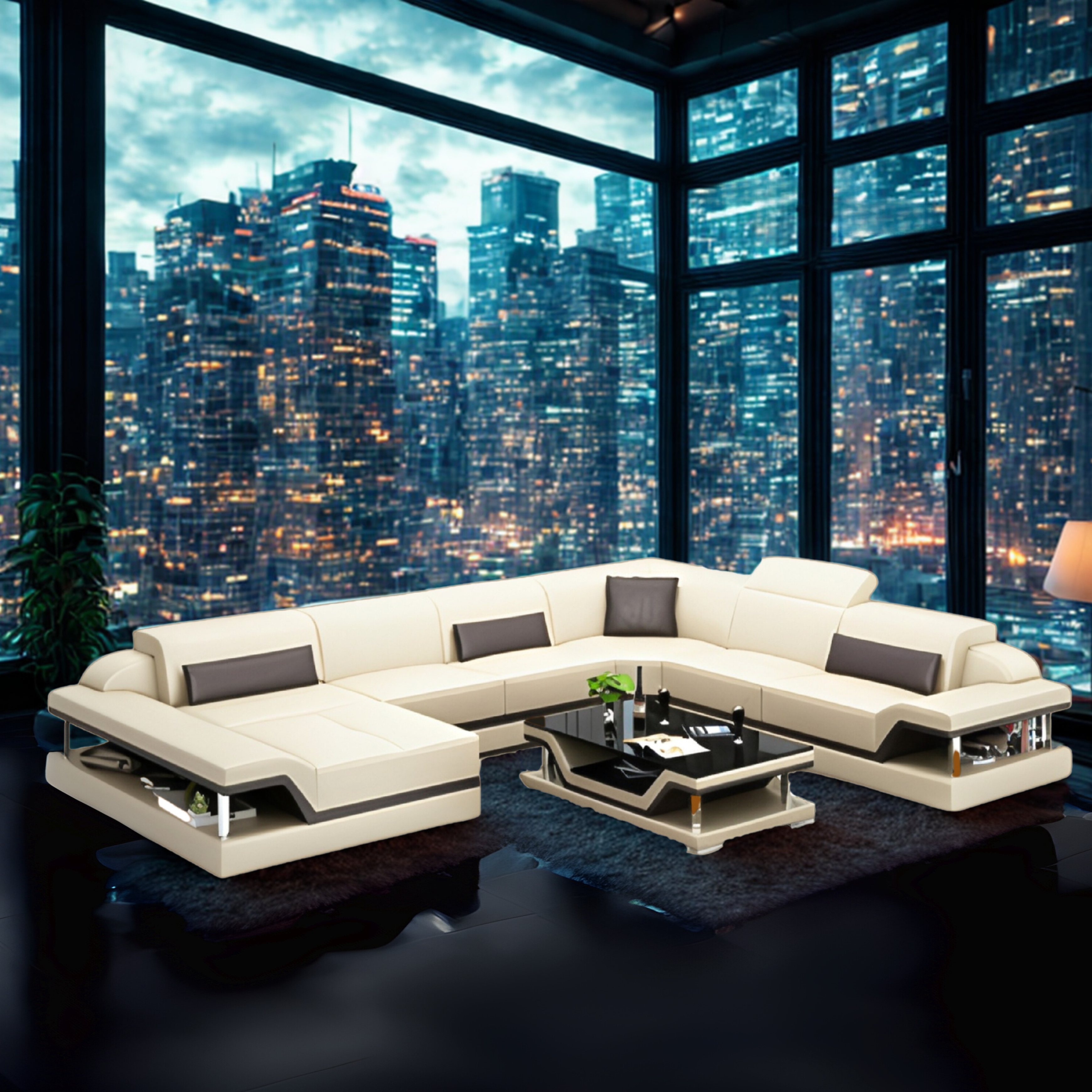 Sofa Dresden -  Wohnlandschaft U-form