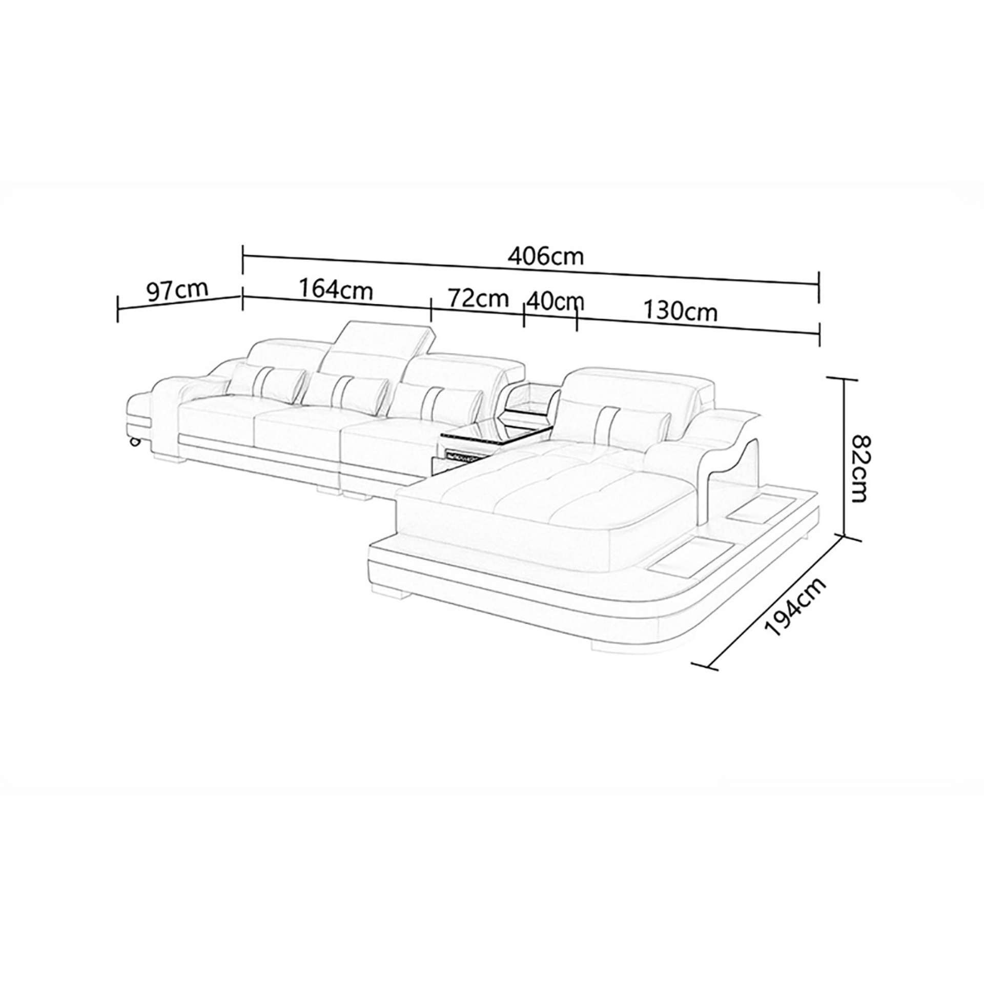 Sofa Stuttgart L-form