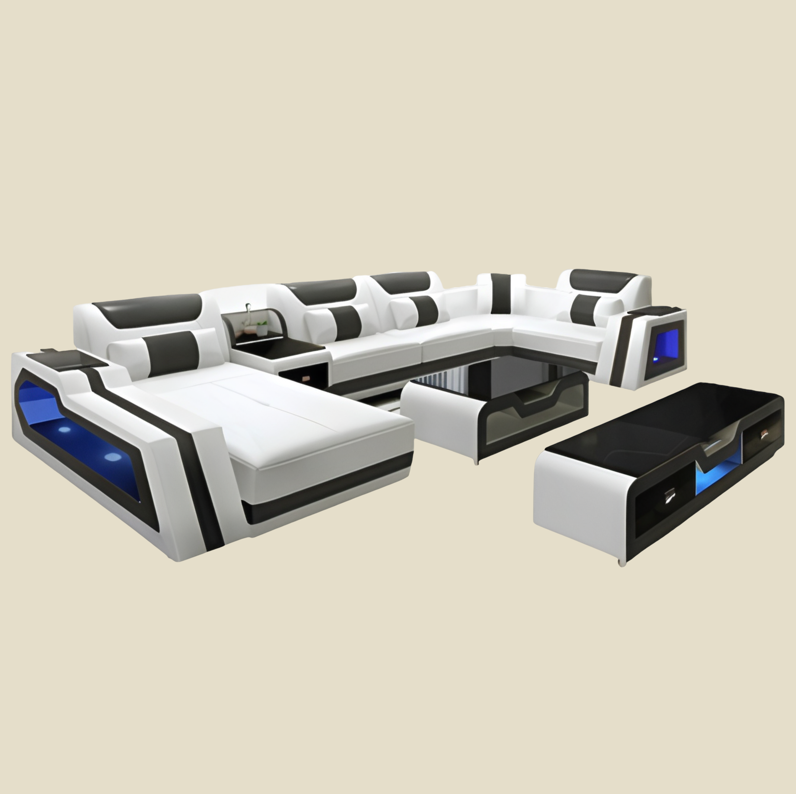 Sofa Akron -  Wohnlandschaft U-form