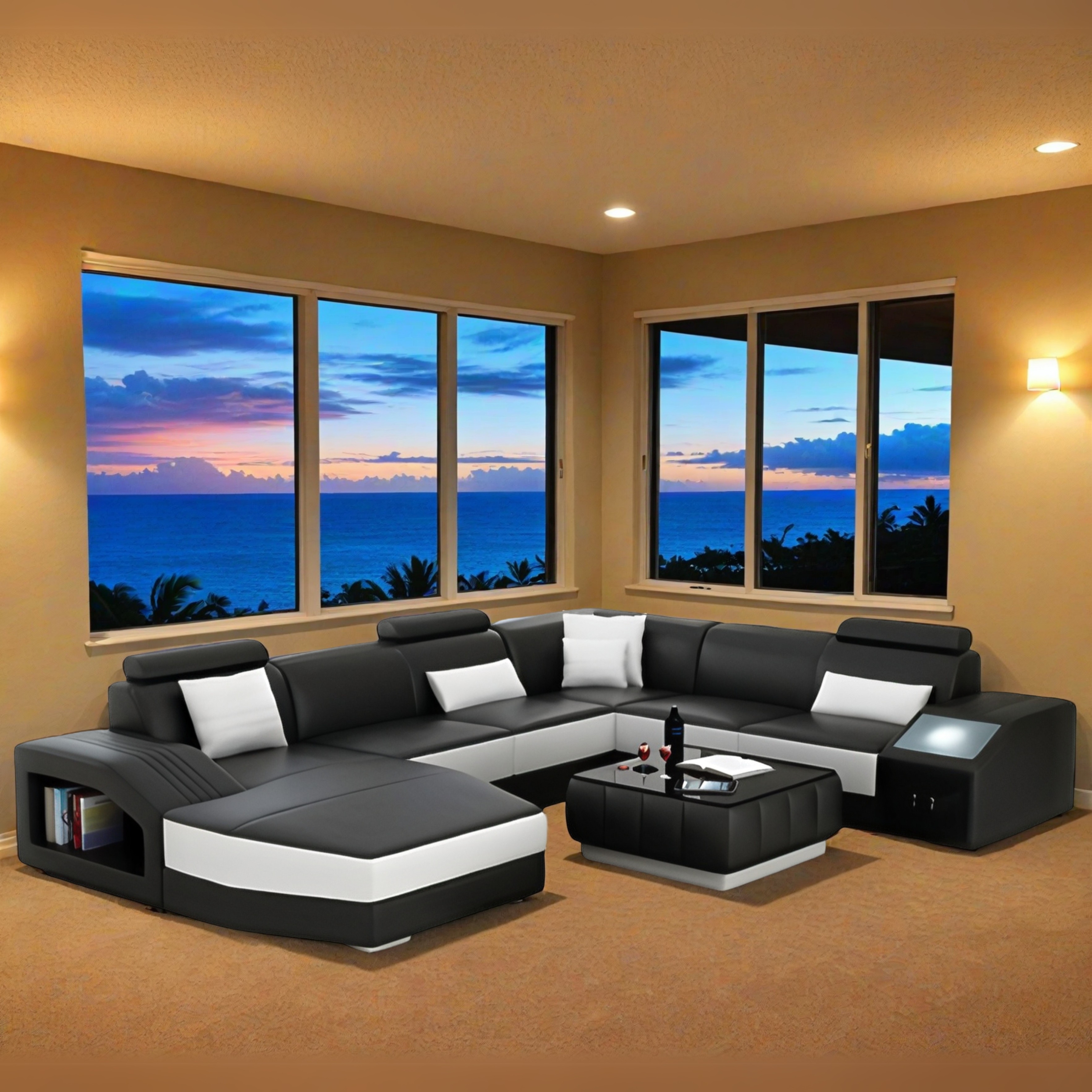 Sofa Kobe - Wohnlandschaft U-form