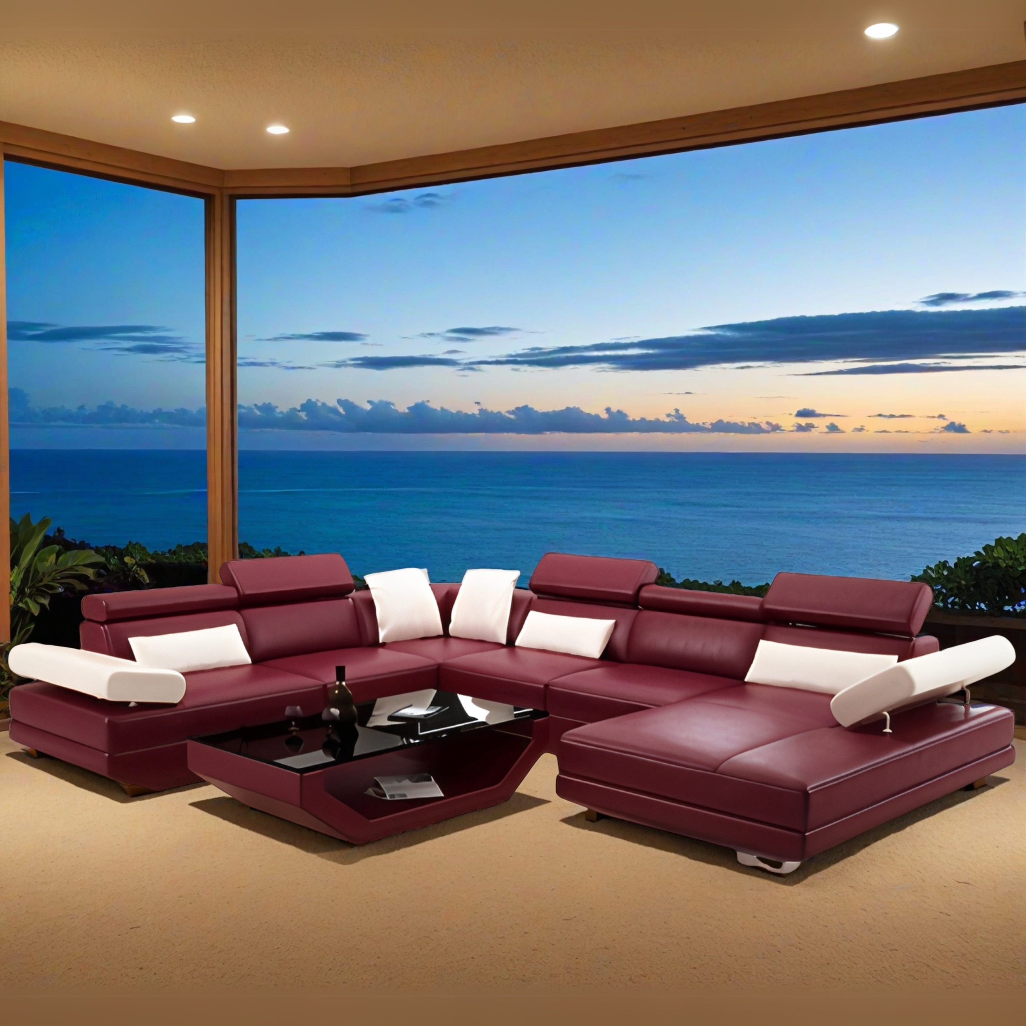 Sofa Erfurt - Wohnlandschaft U-form
