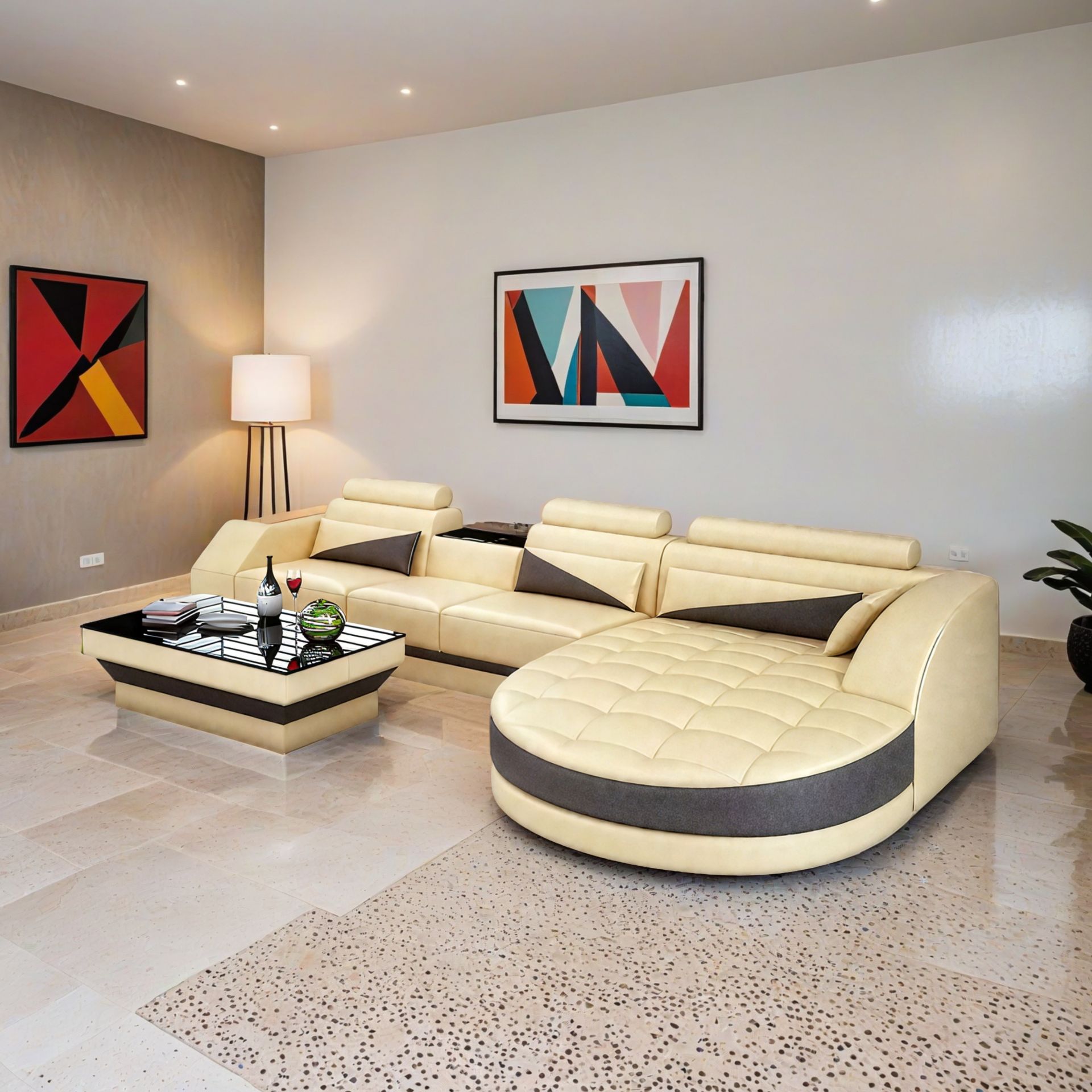  Sofa Dessau - Wohnlandschaft U-form