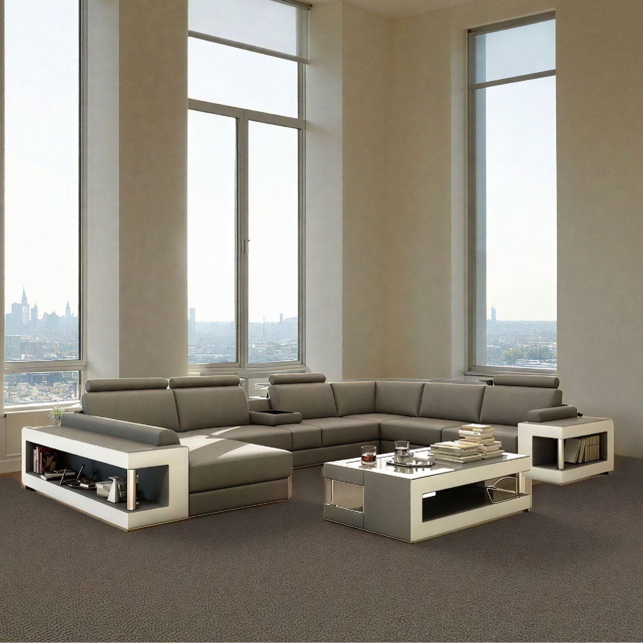 Sofa Düifferdeng - Wohnlandschaft U-form