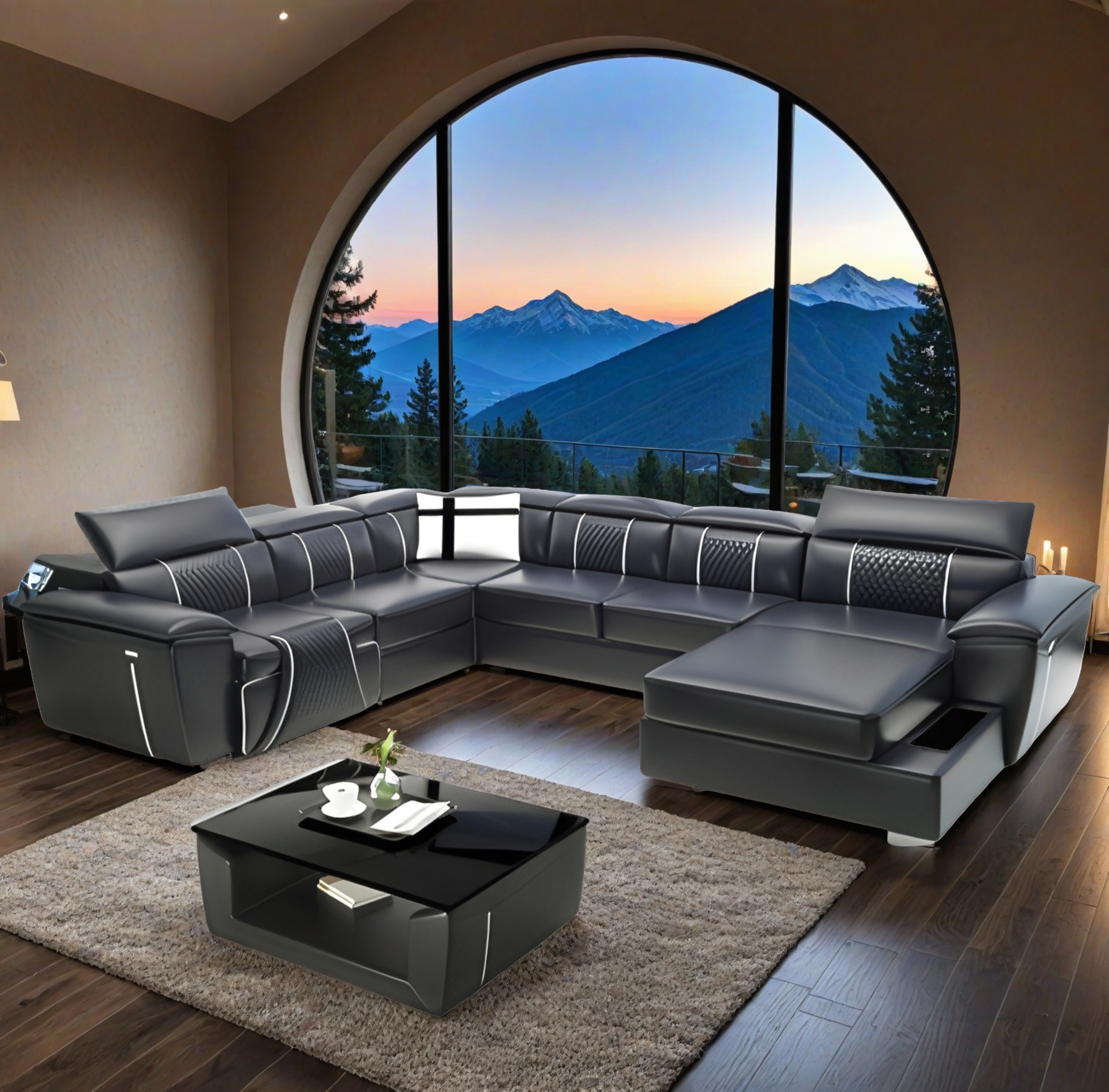Sofa Grenoble - Wohnlandschaft U-form
