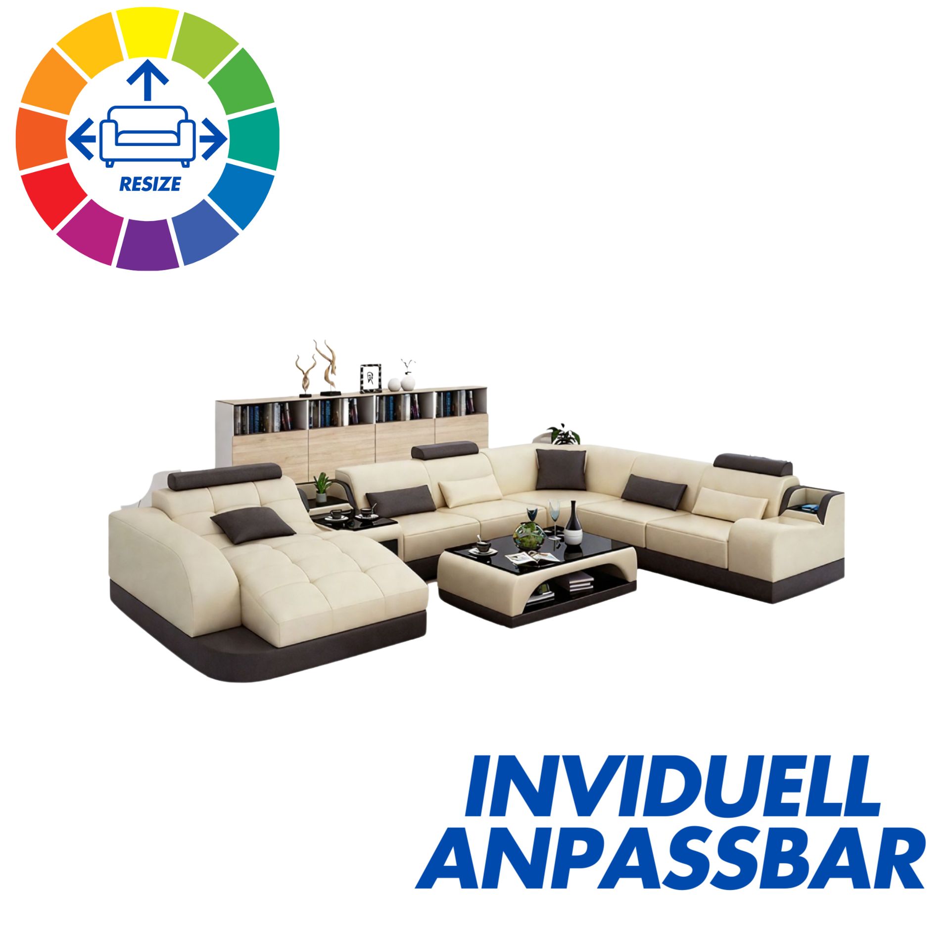 Sofa Hawaii - Wohnlandschaft U-Form 