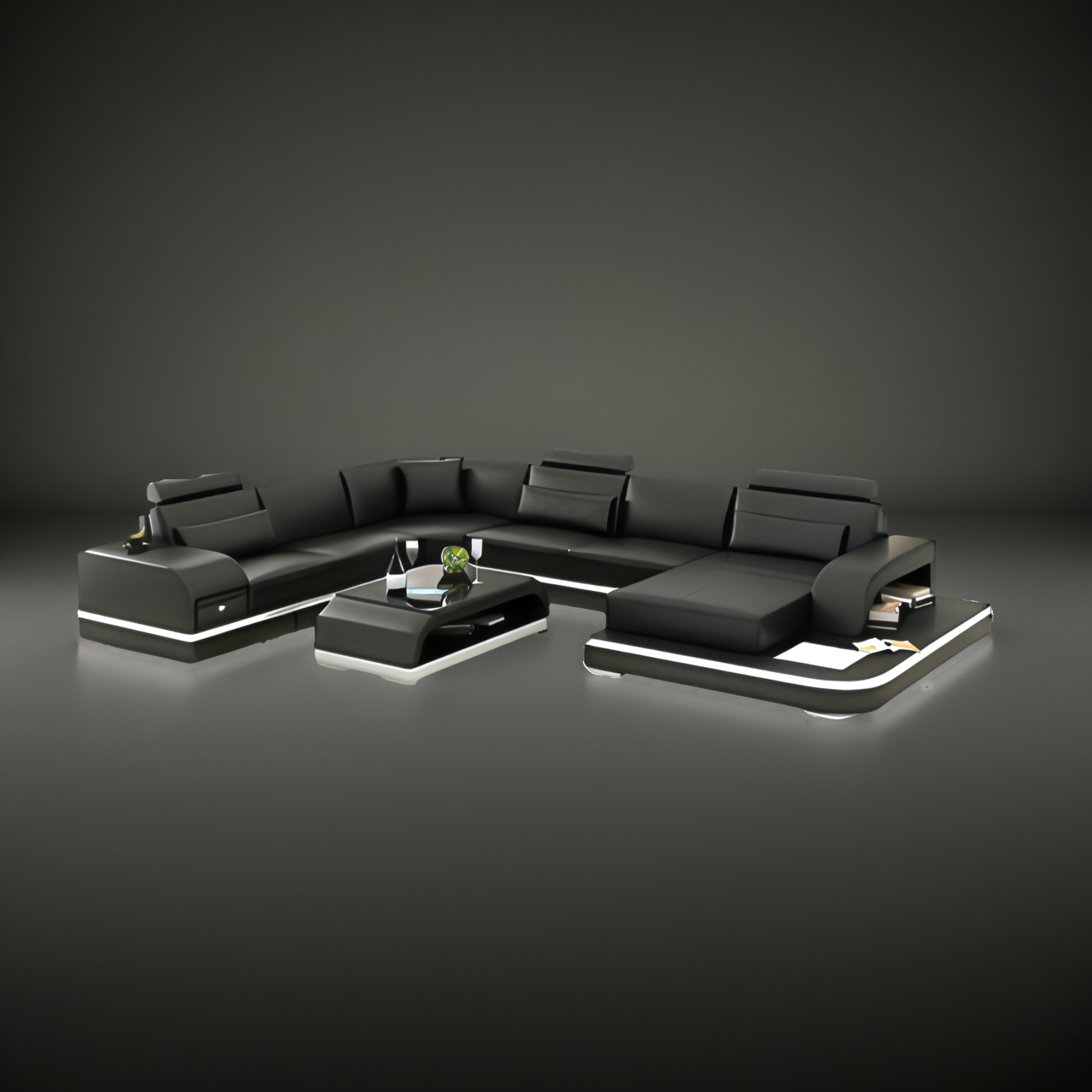 Sofa Frankfurt am Main - Wohnlandschaft U-form