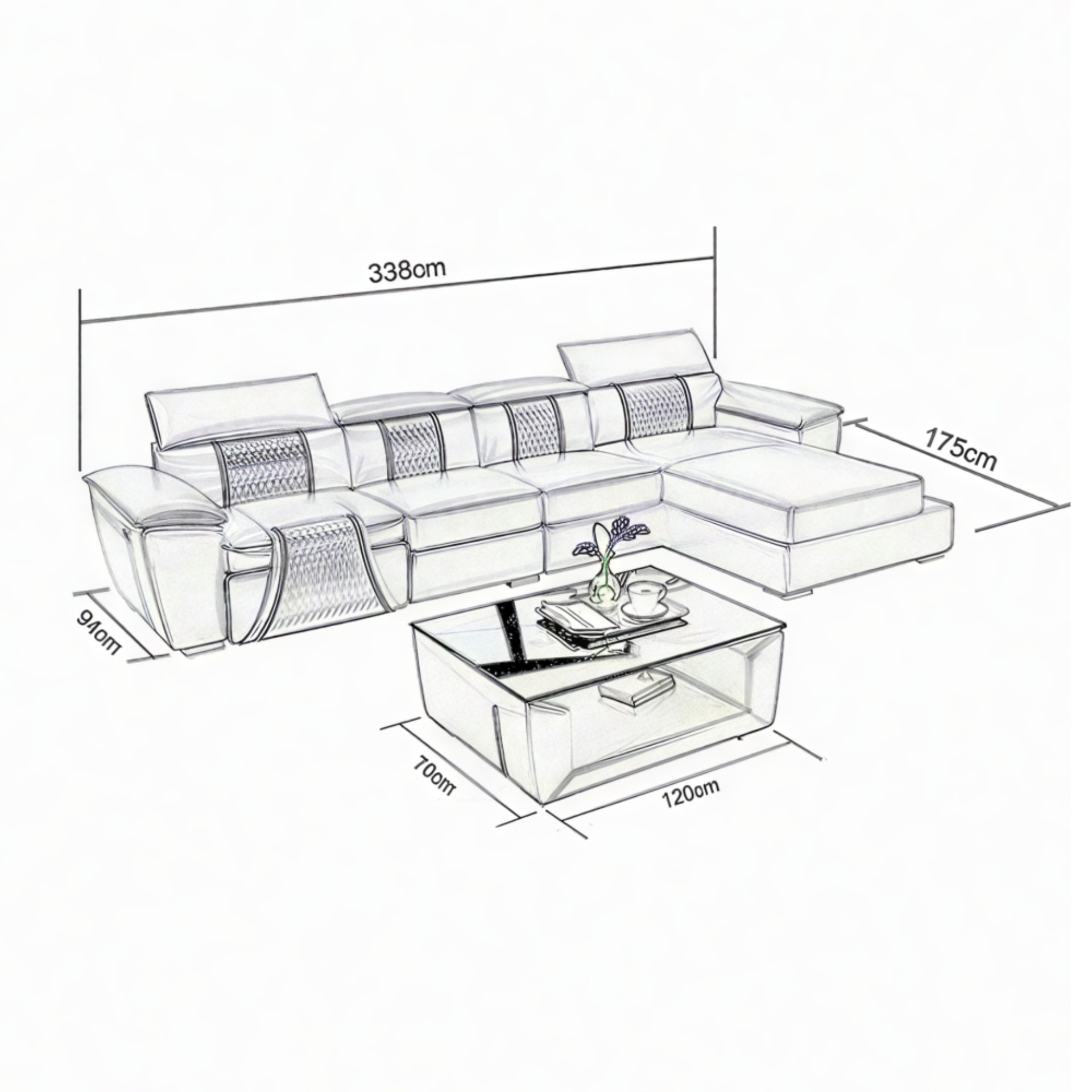 Sofa Grenoble - L-Form