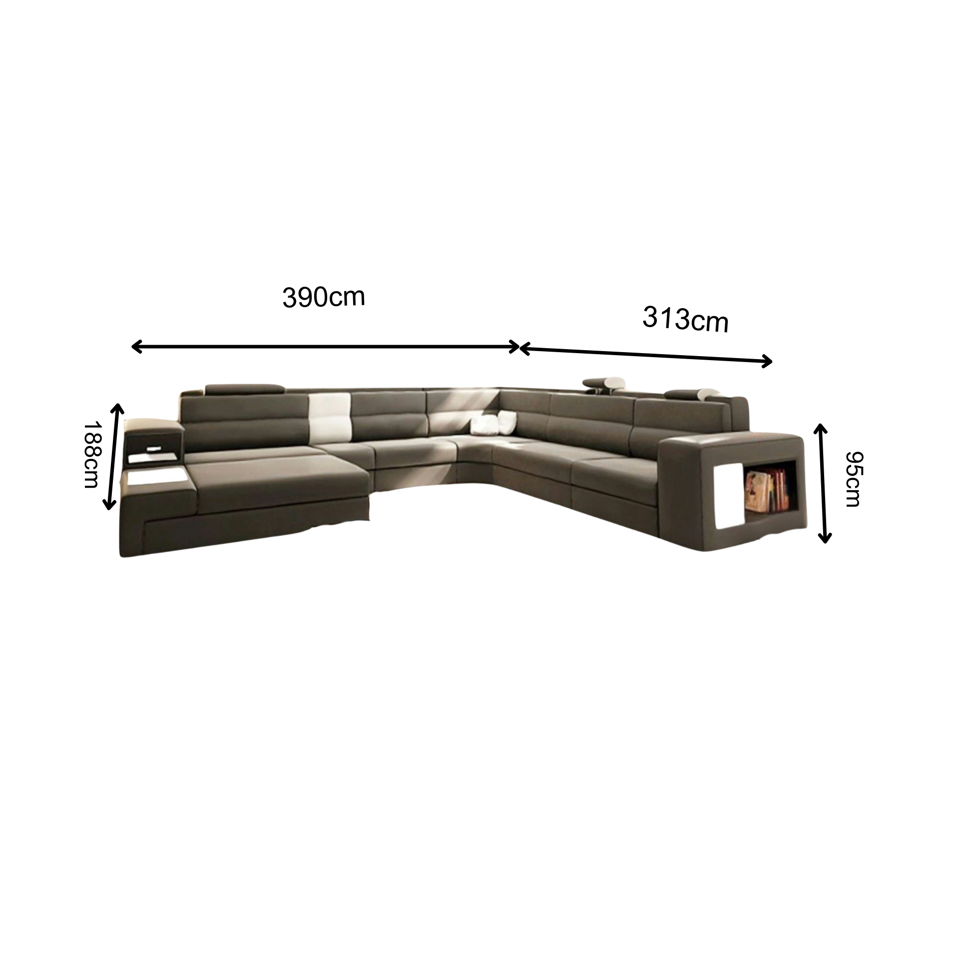 Sofa Berlin - Wohnlandschaft U-form