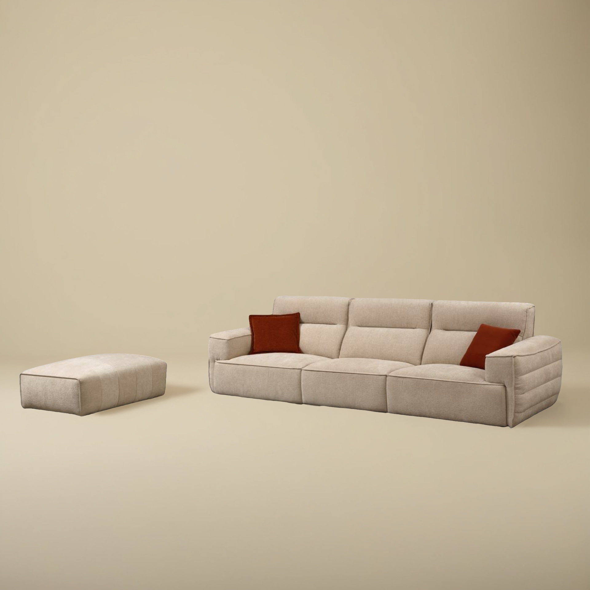 Sofa Elyeen + Hocker