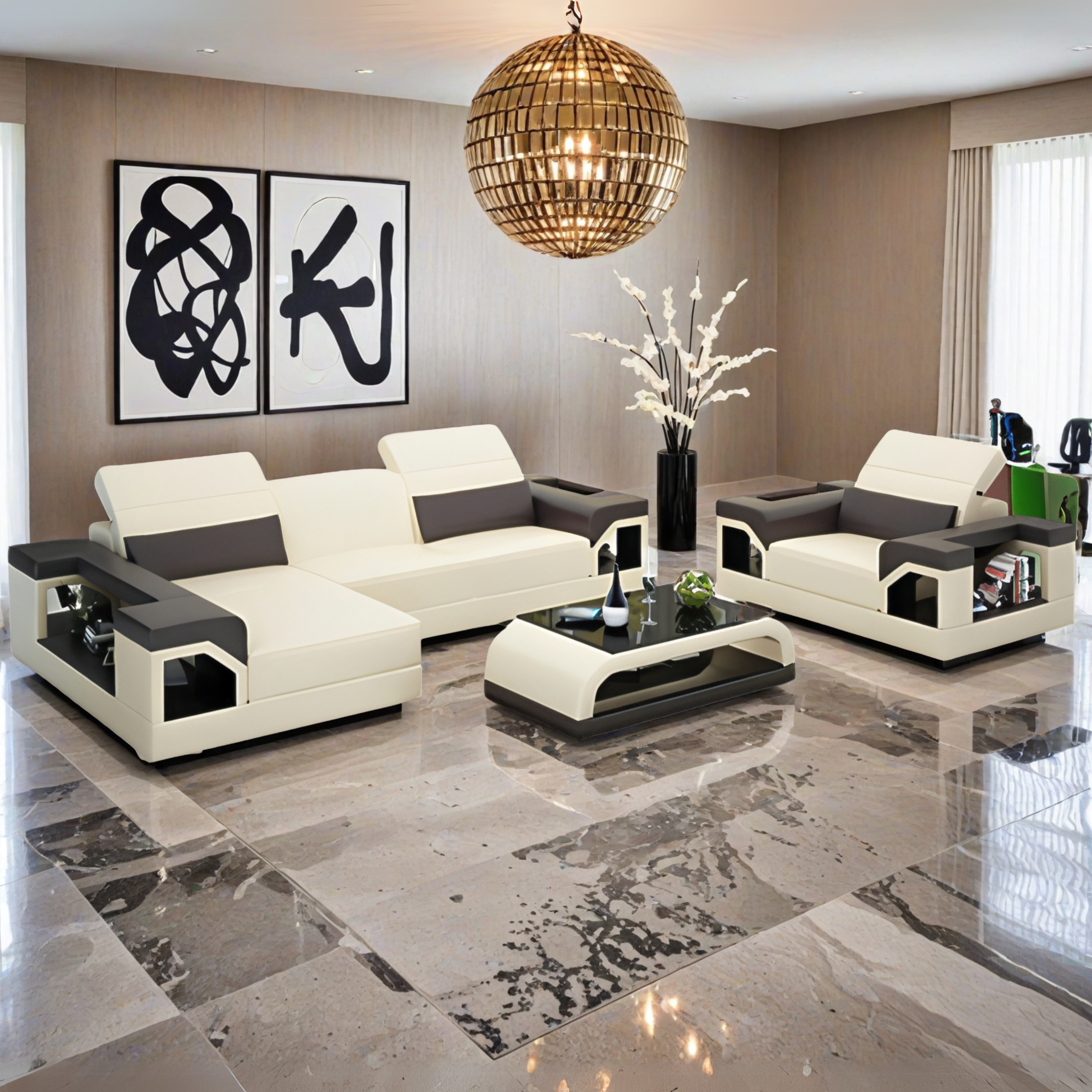  Sofa Sessilia + Sessel