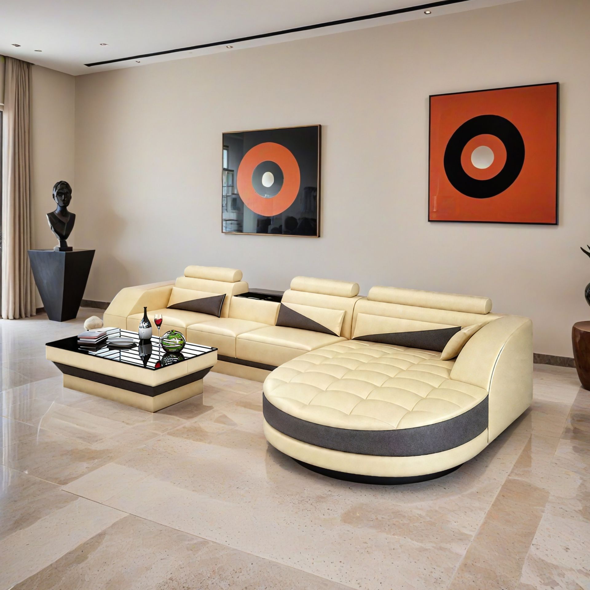  Sofa Dessau - Wohnlandschaft U-form