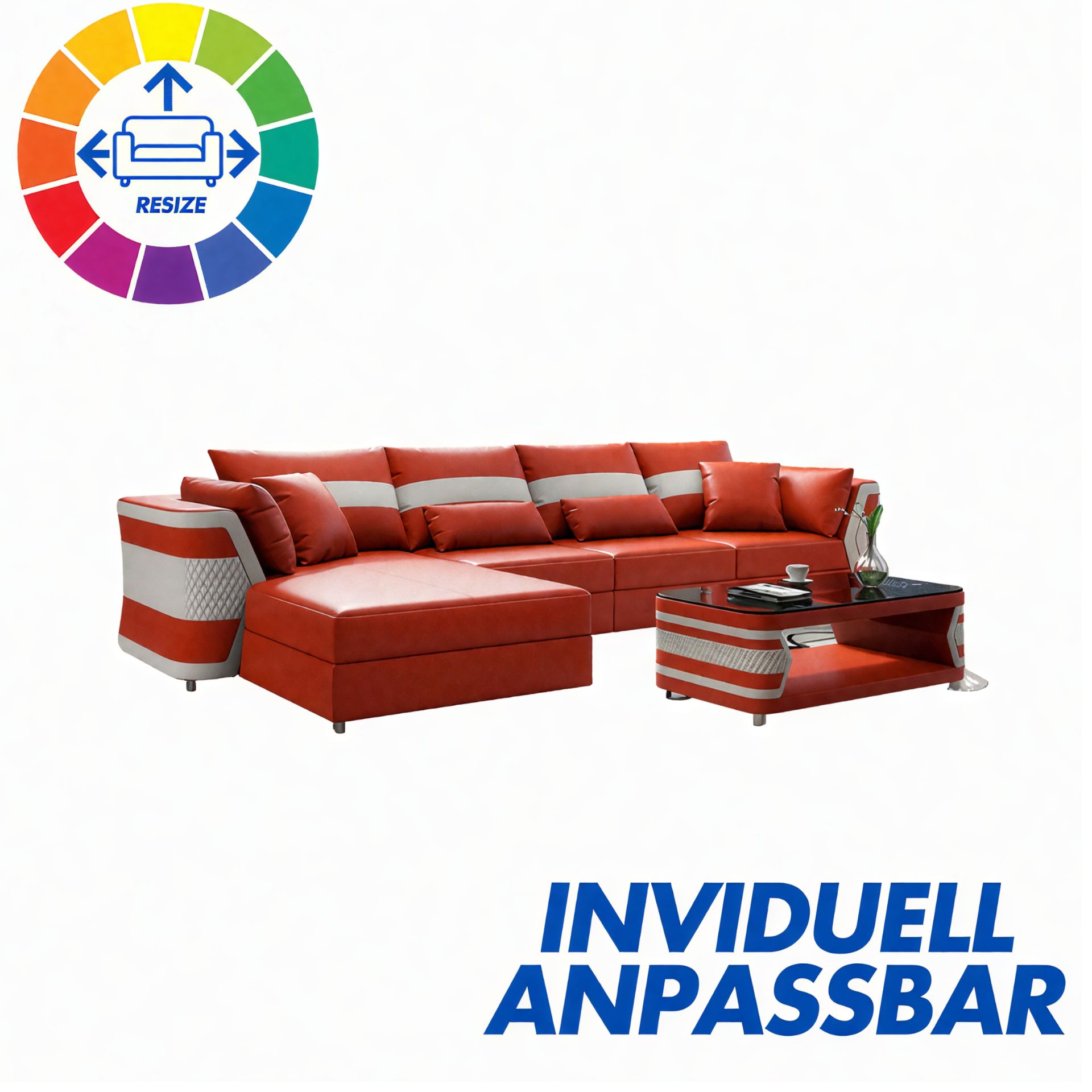 Sofa Canapé en L Talinn - L-Form