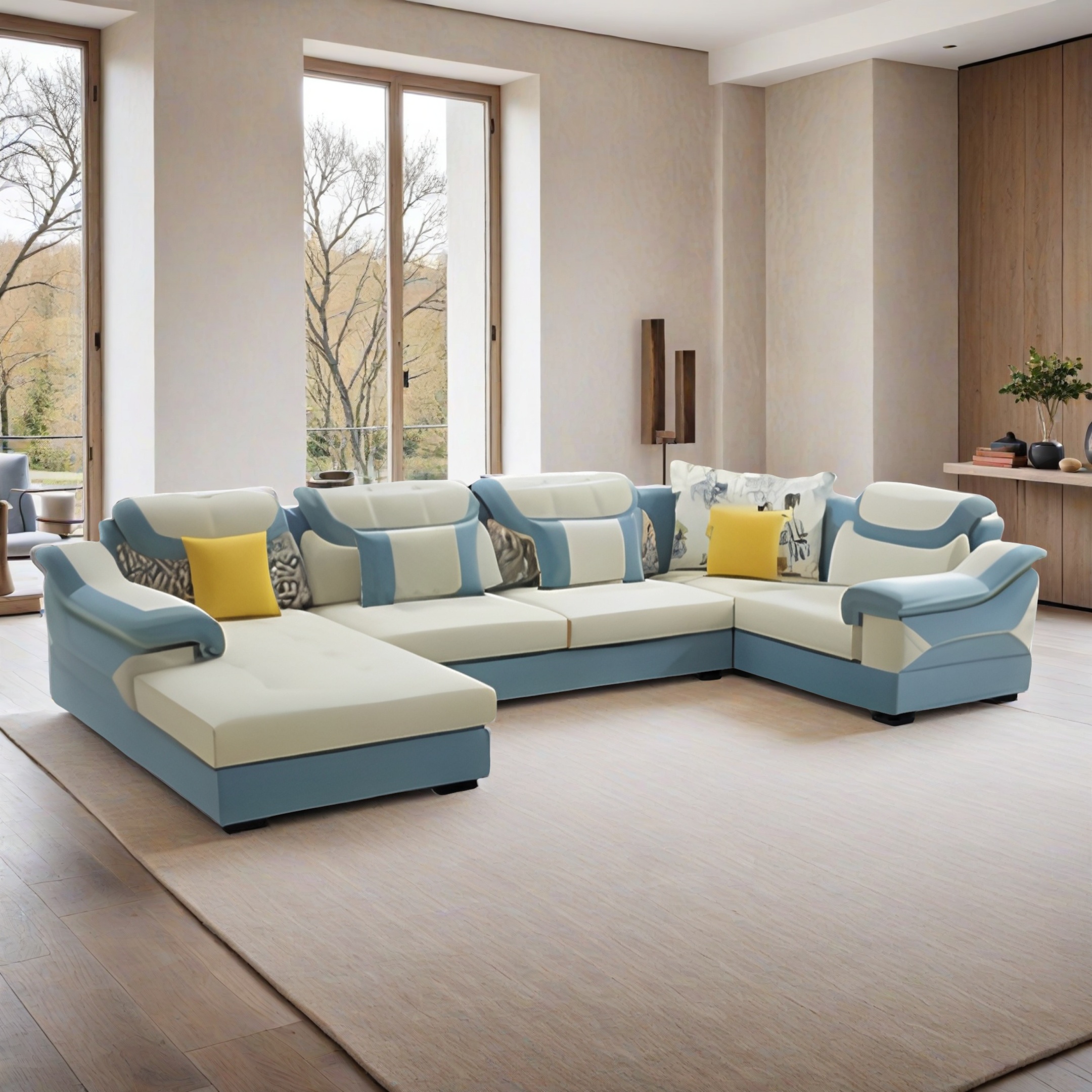 Wohnlandschaft Sofa U-Form Mumbai 