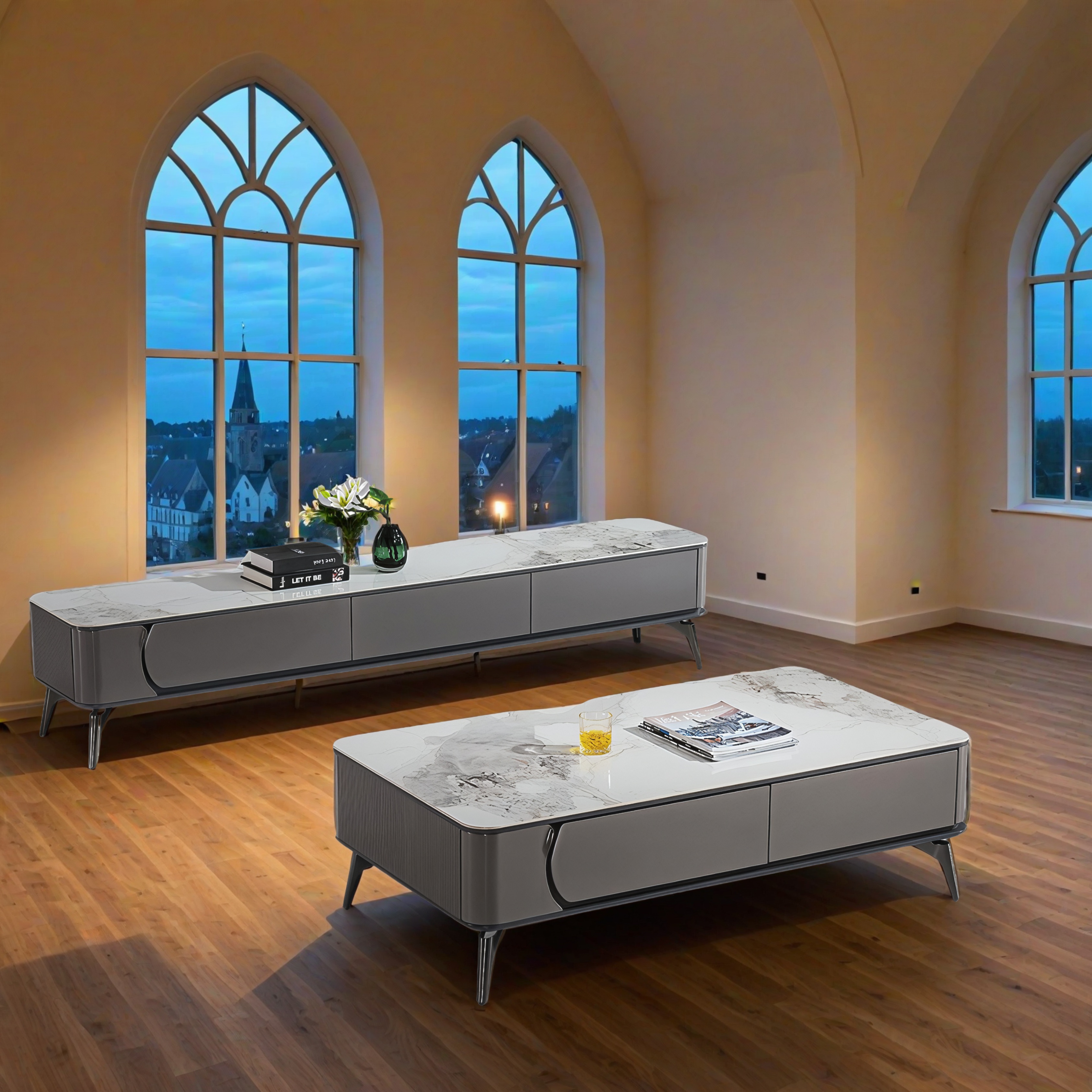 Designer Couchtisch und TV Board Sangerhausen