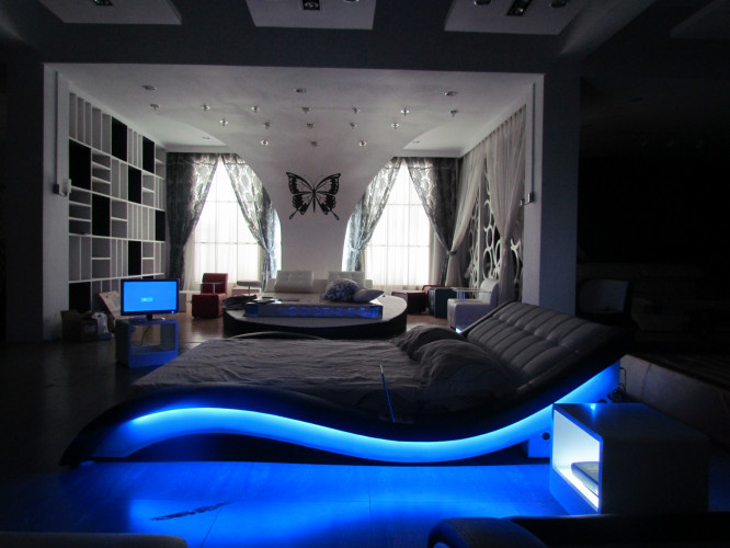 LED Doppel Bett Leeds