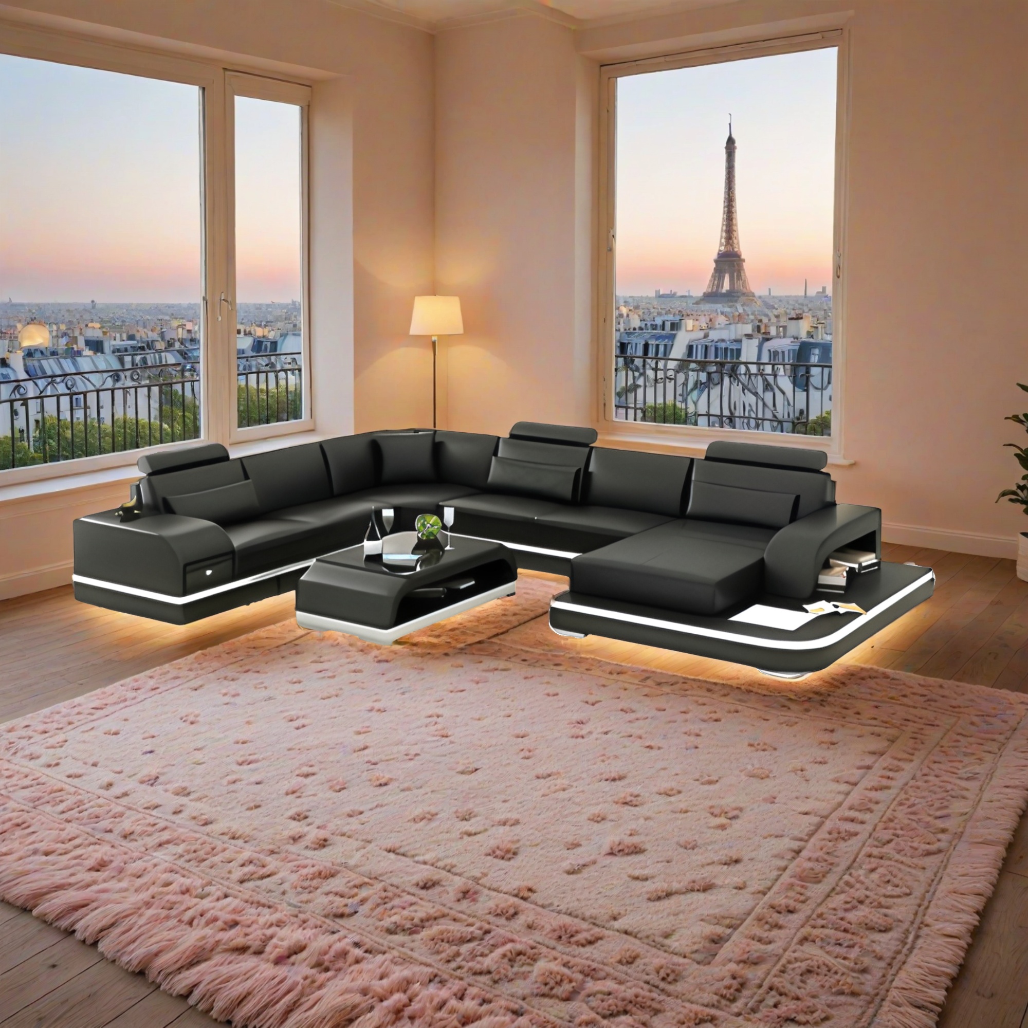 Sofa Frankfurt am Main - Wohnlandschaft U-form