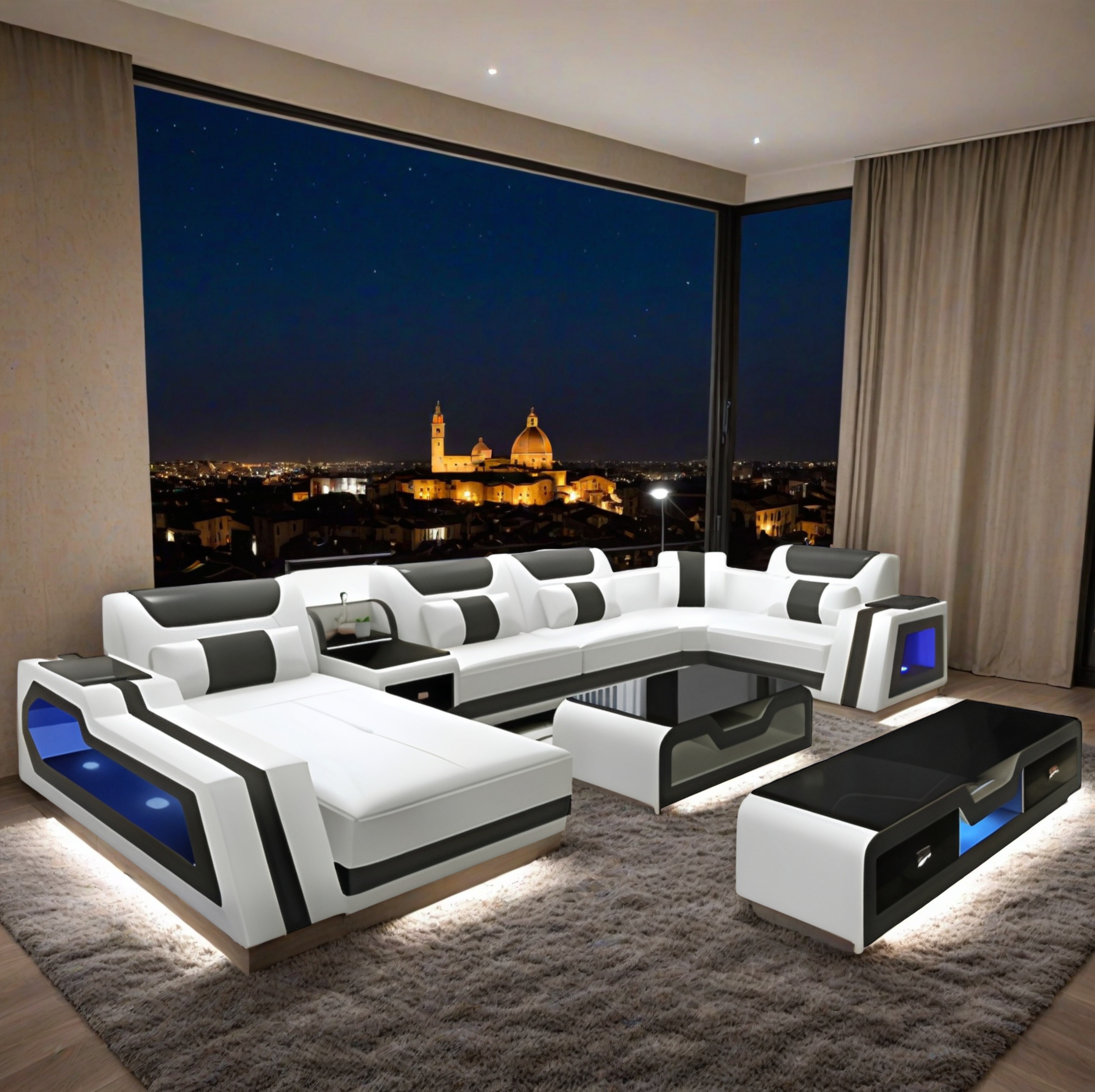 Sofa Akron -  Wohnlandschaft U-form