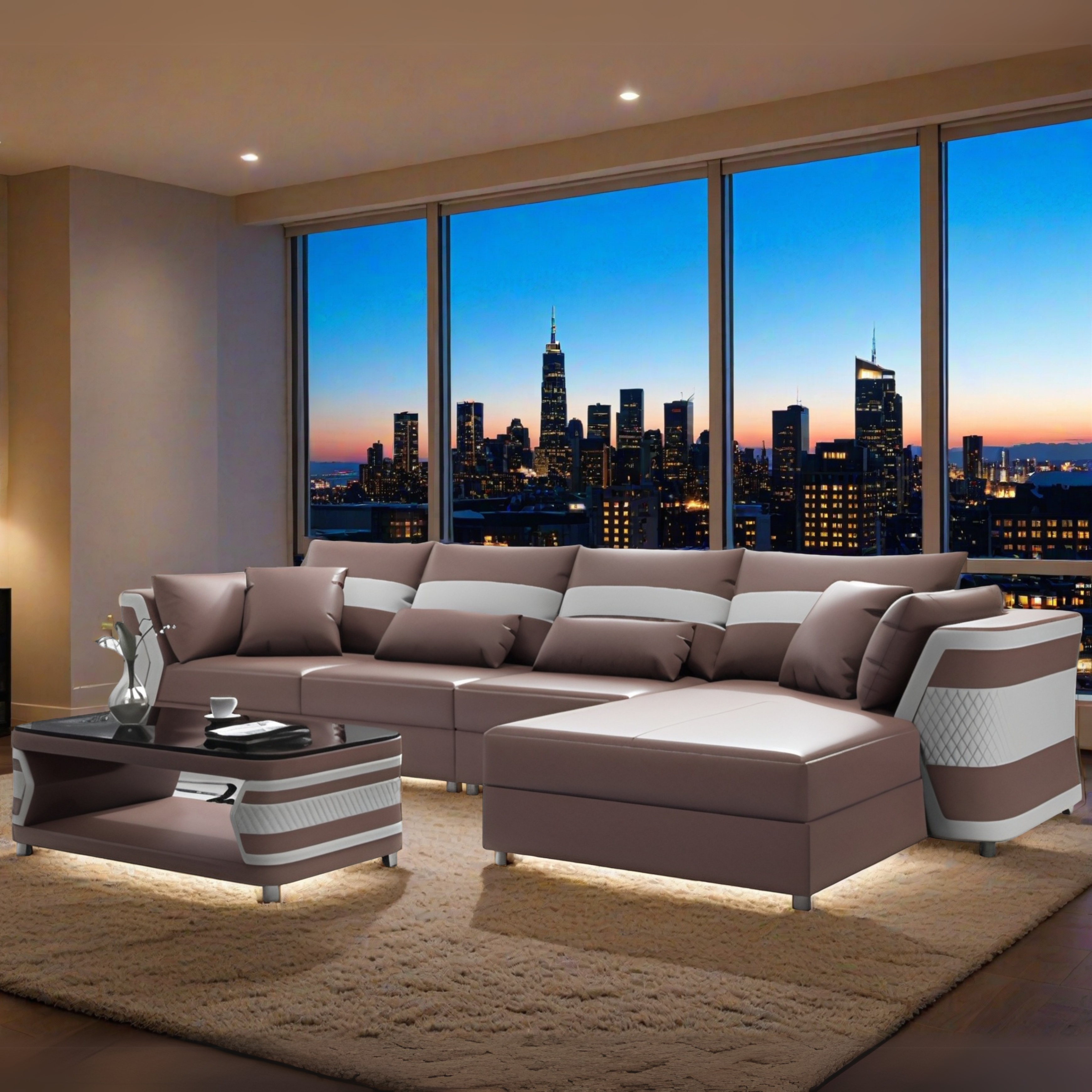 Sofa Canapé en L Talinn - L-Form