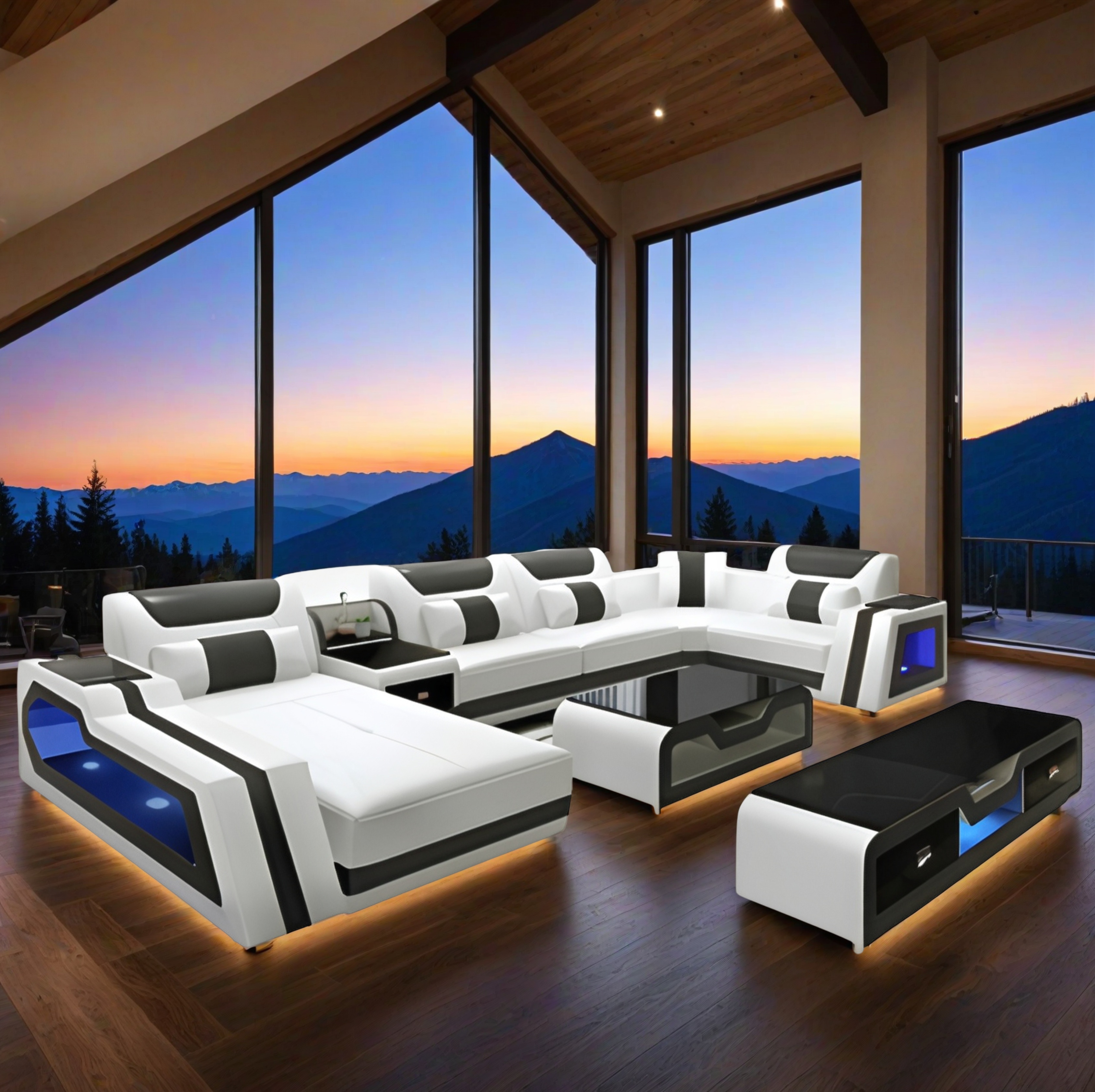 Sofa Akron -  Wohnlandschaft U-form