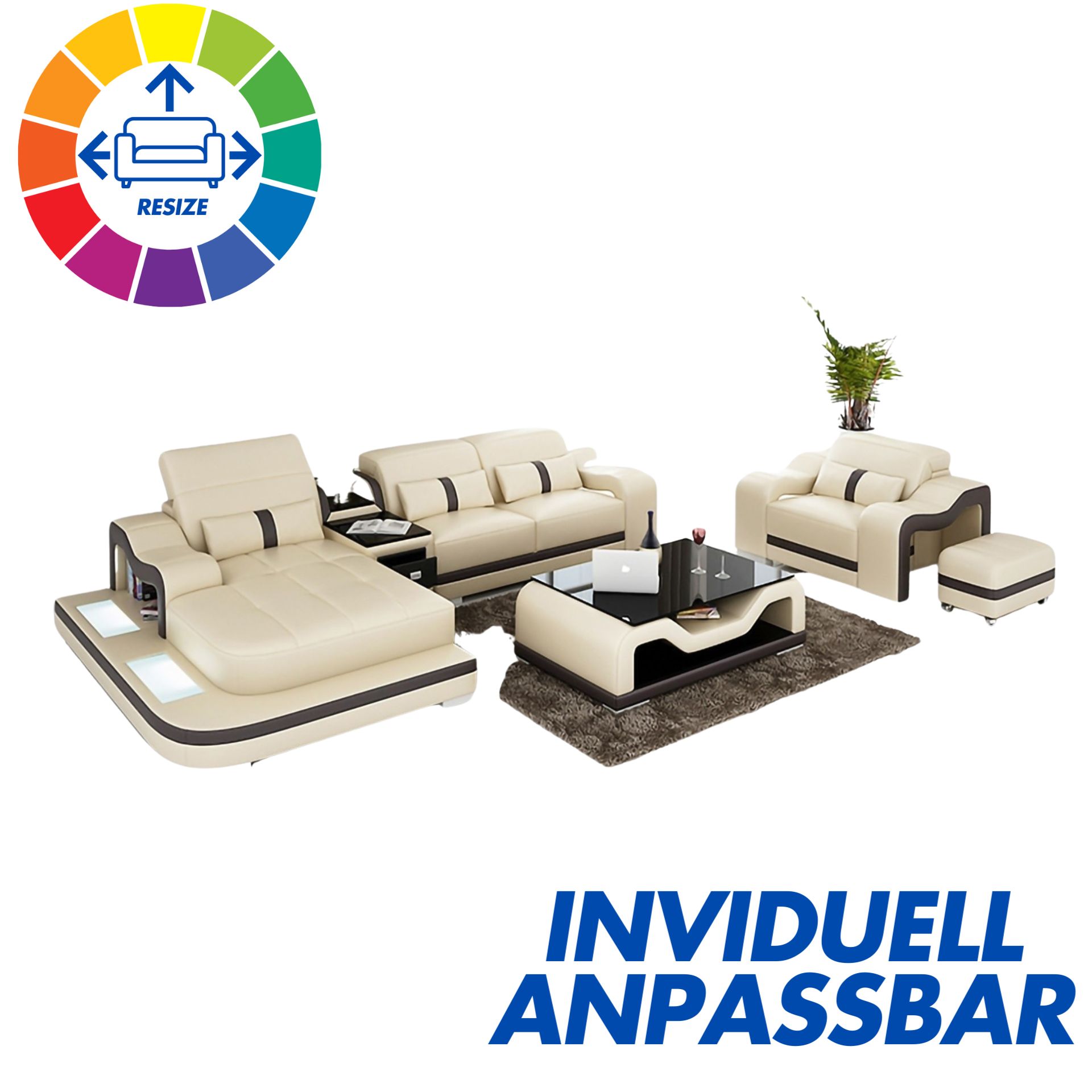 Sofa Stuttgart + Sessel