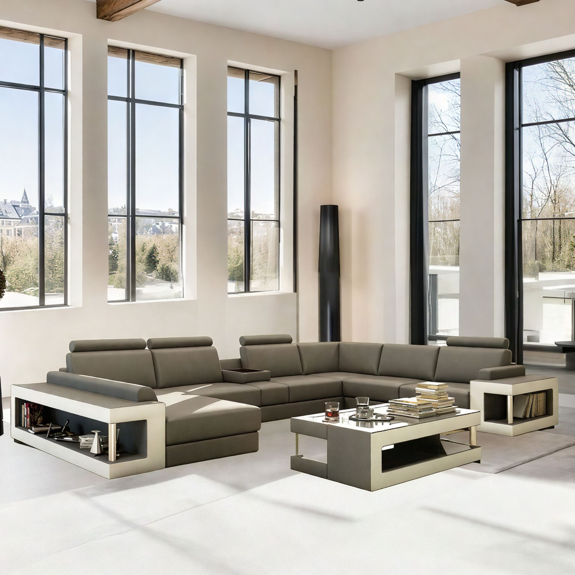 Sofa Düifferdeng - Wohnlandschaft U-form