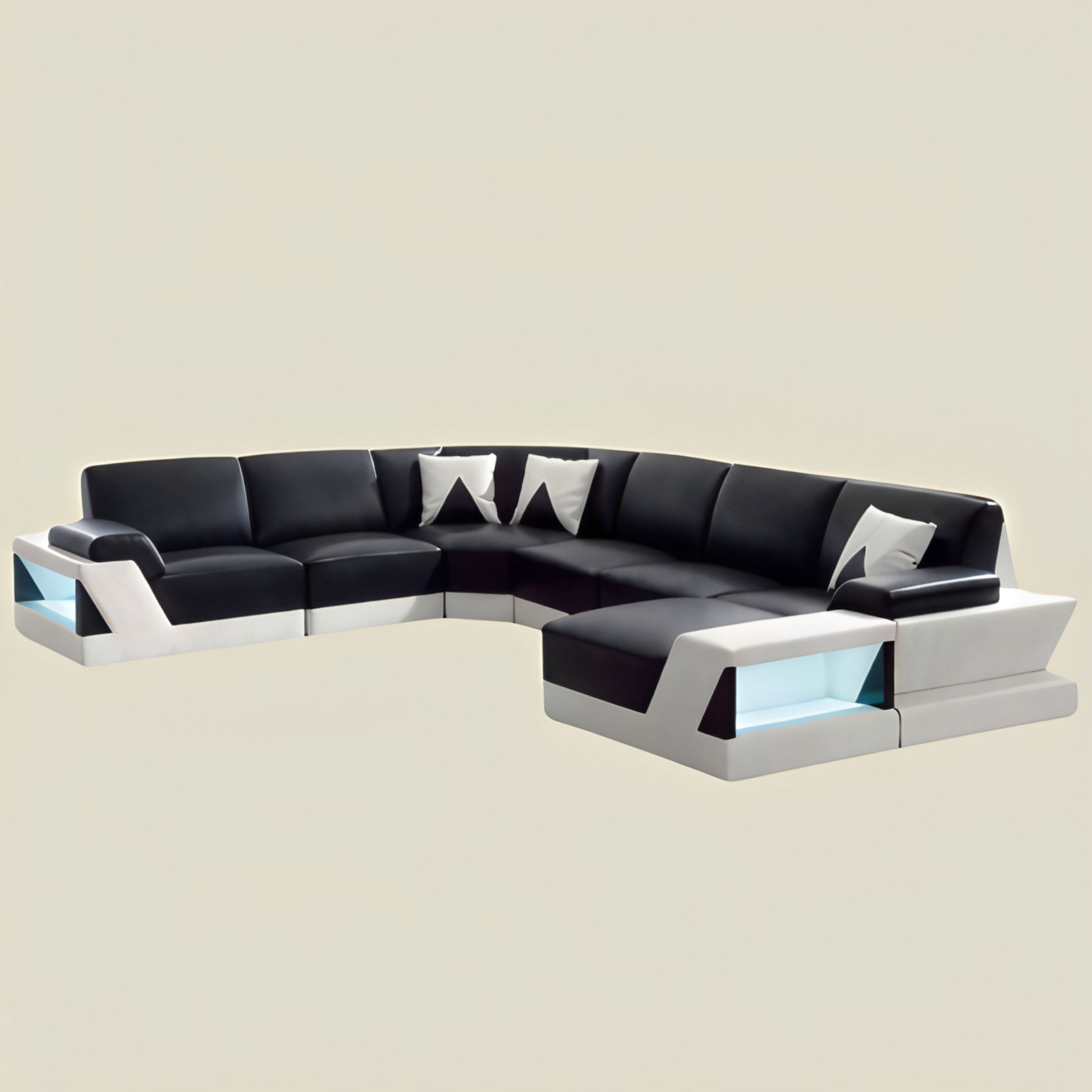 Sofa Oberasbach - Wohnlandschaft U-form 
