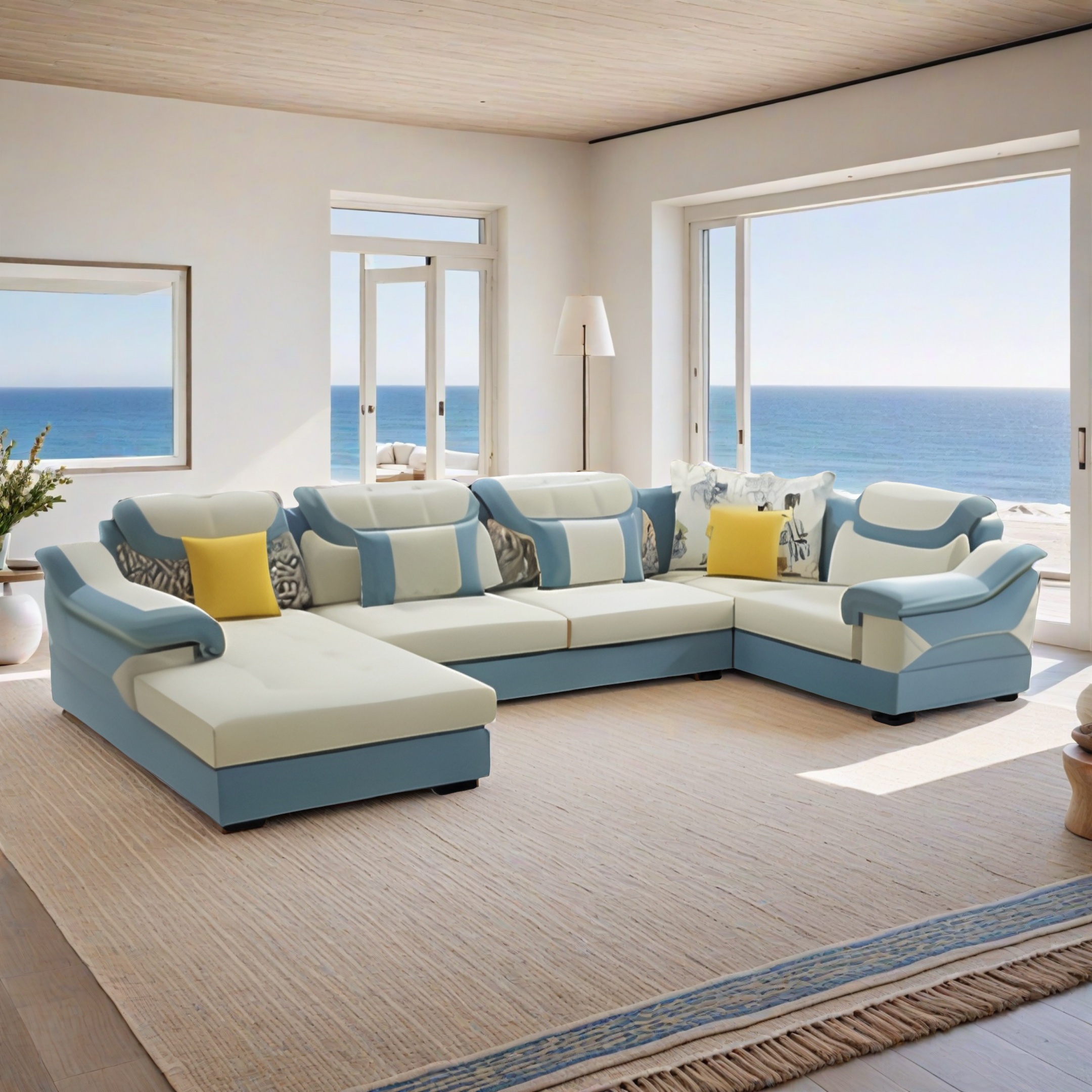 Wohnlandschaft Sofa U-Form Mumbai 